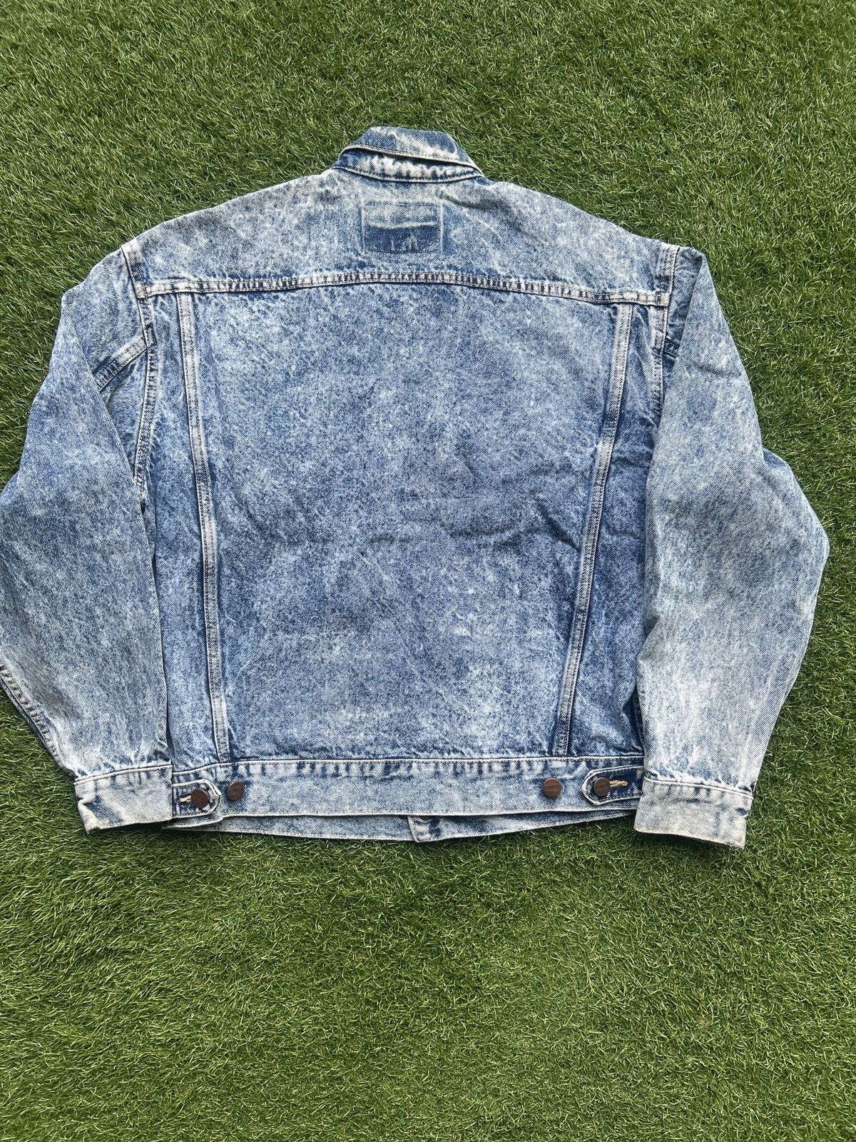Edwin Vintage Edwin Japan Acid Wash Denim Trucker Jacket Size US S / EU 44-46 / 1 - 4 Thumbnail