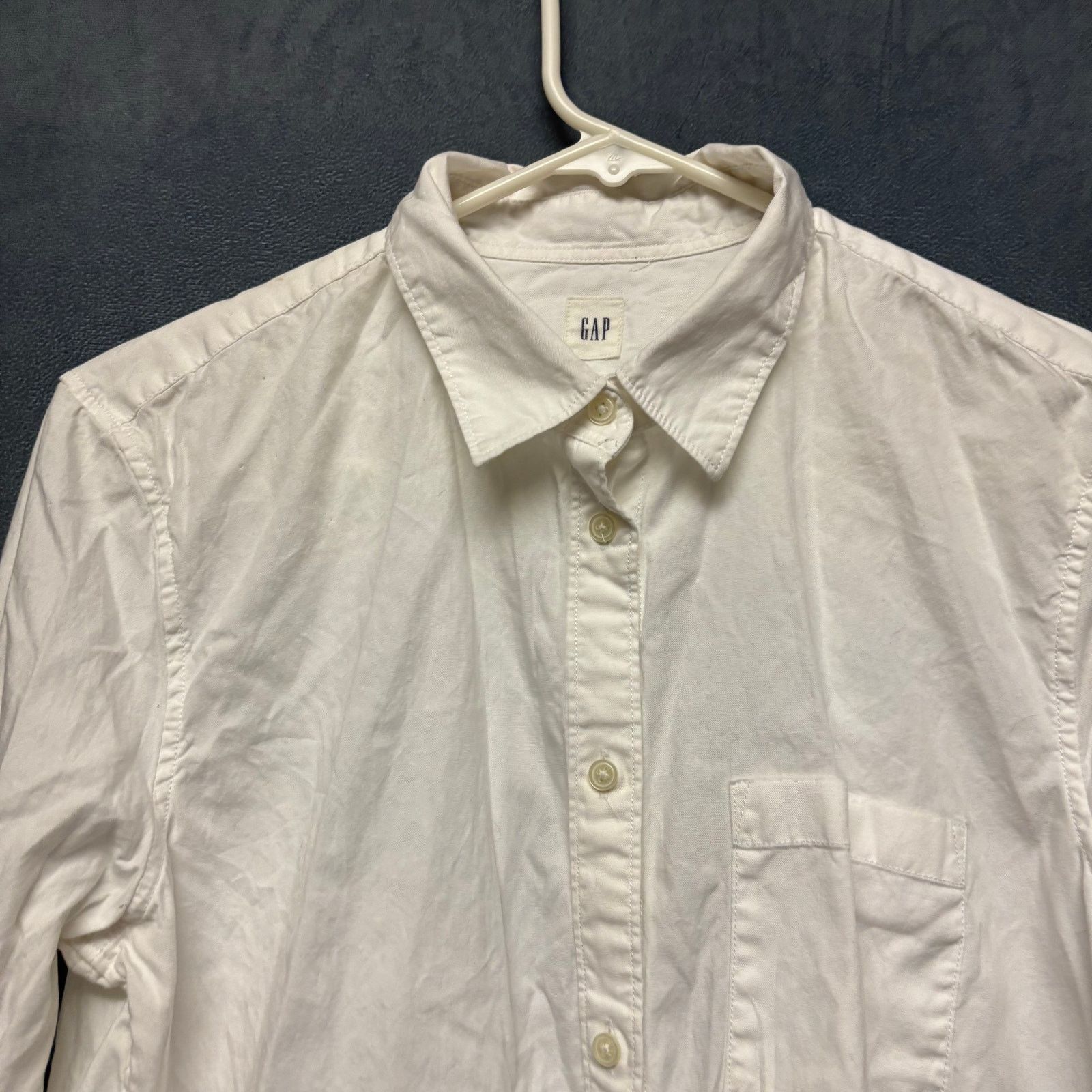 Gap GAP Blouse Tie Front Button Down Fitted Boyfriend Shirt Size M / US 6-8 / IT 42-44 - 4 Thumbnail