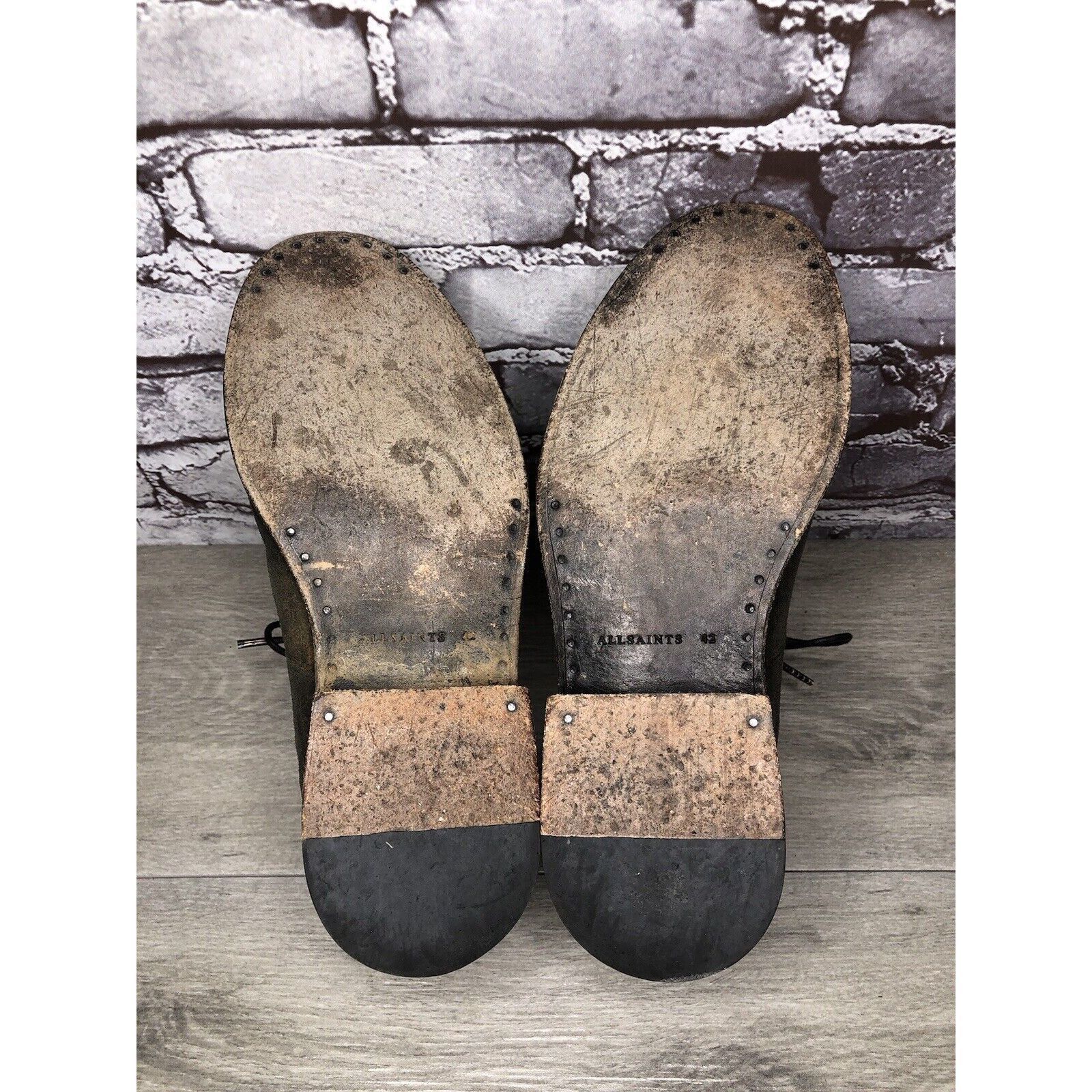 Allsaints All Saints Gray Suede Leather Lace Up Desert Chukka Boots Me Size US 9 / EU 42 - 6 Thumbnail