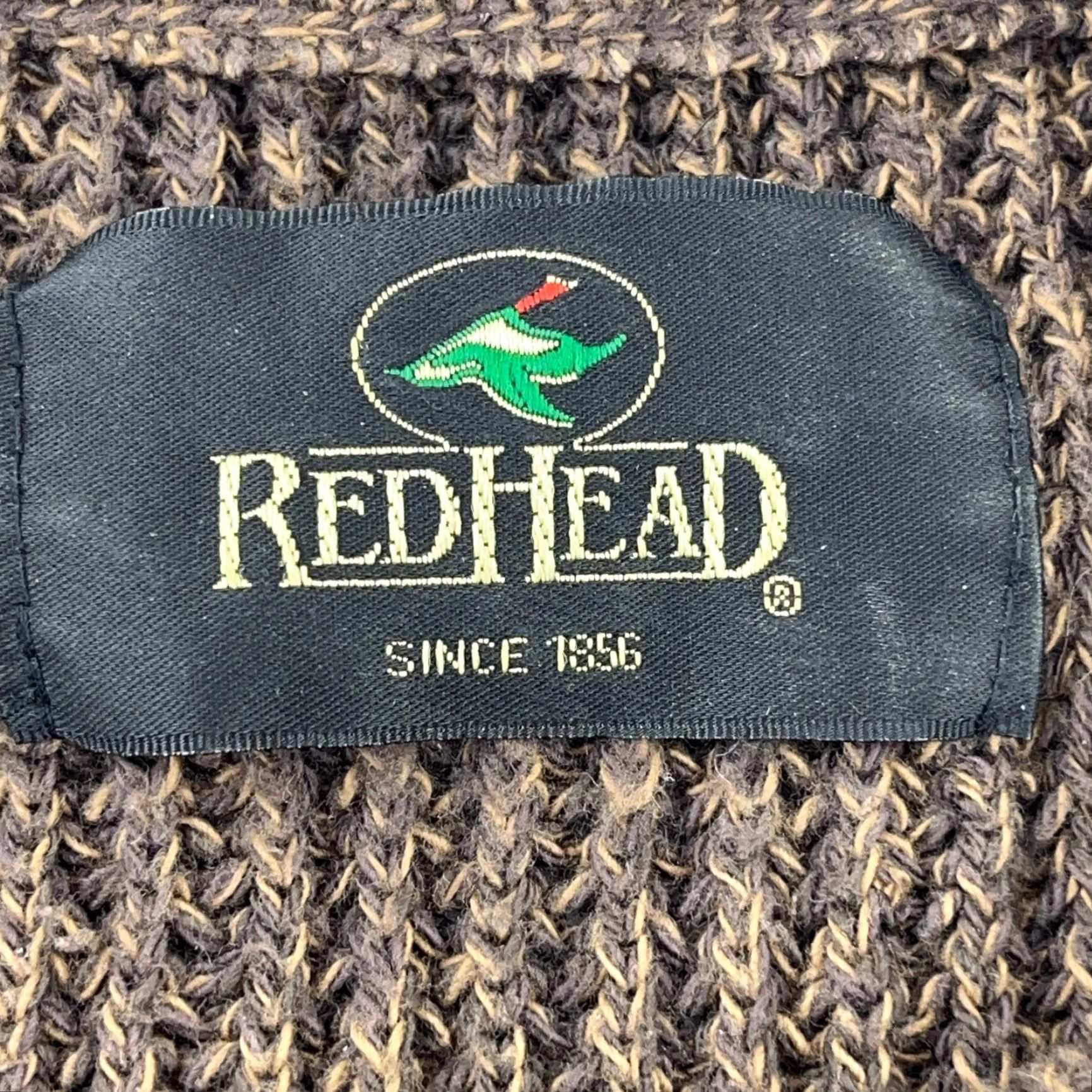 Vintage RedHead Sweater Men L Brown Henley Pullover Heavy Knit Crew Neck Adult Size L Solid Chunky Knit Embroidered Logo Brown RedHead Pullover Mens Size US L / EU 52-54 / 3 - 4 Thumbnail