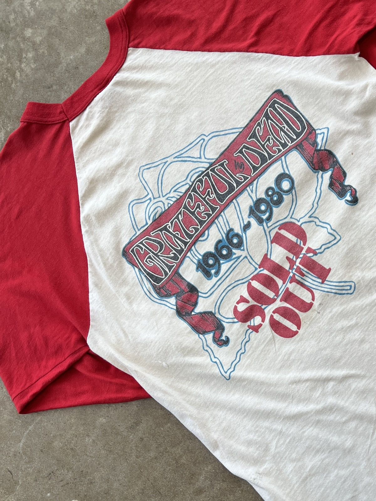 Band Tees Vintage 79-80 Grateful Dead Sold Out Tour Quarter Sleeve XL Size US XL / EU 56 / 4 - 4 Thumbnail