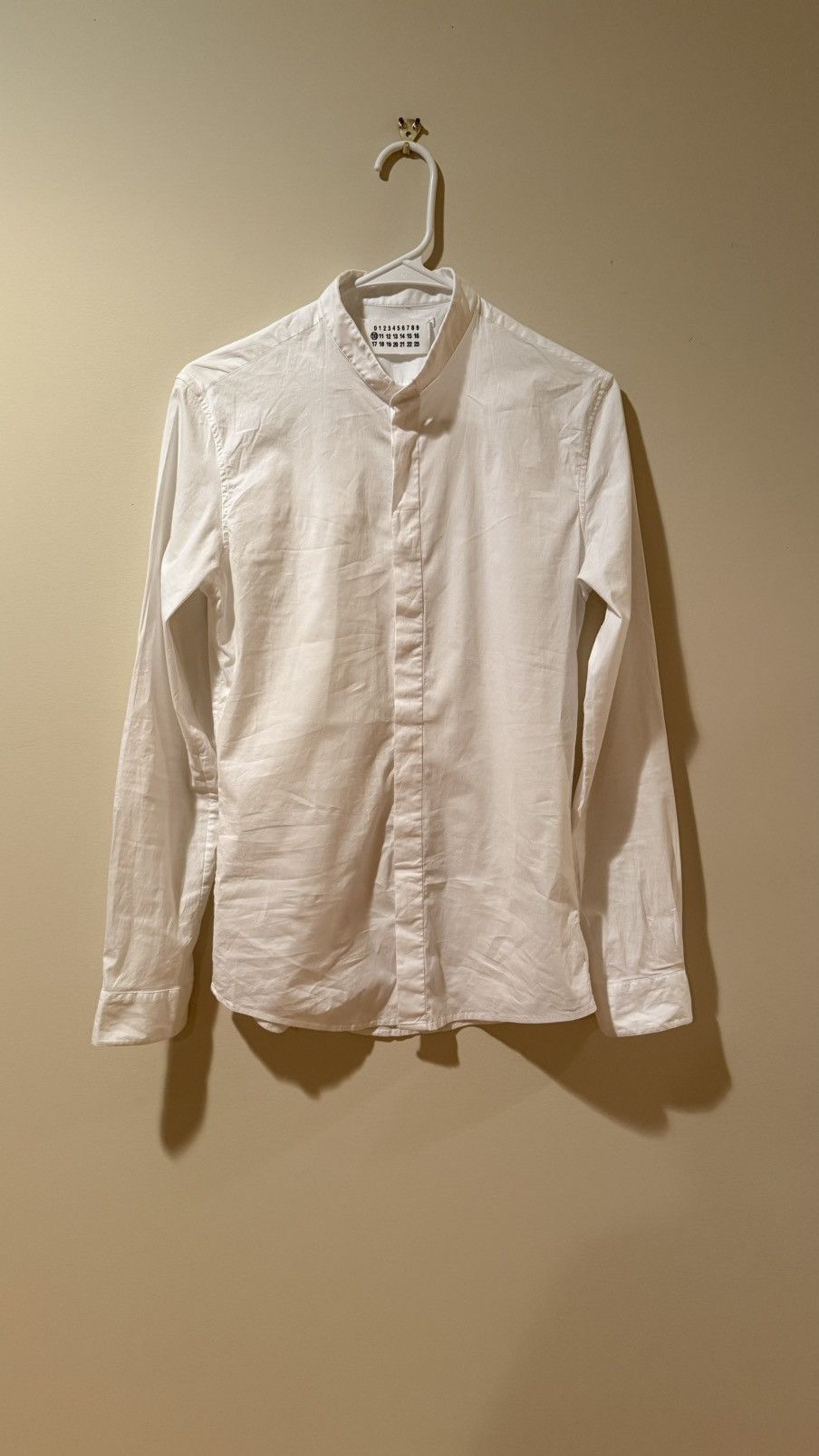 Maison Margiela Fitted stretch white shirt Size US S / EU 44-46 / 1 - 1 Thumbnail