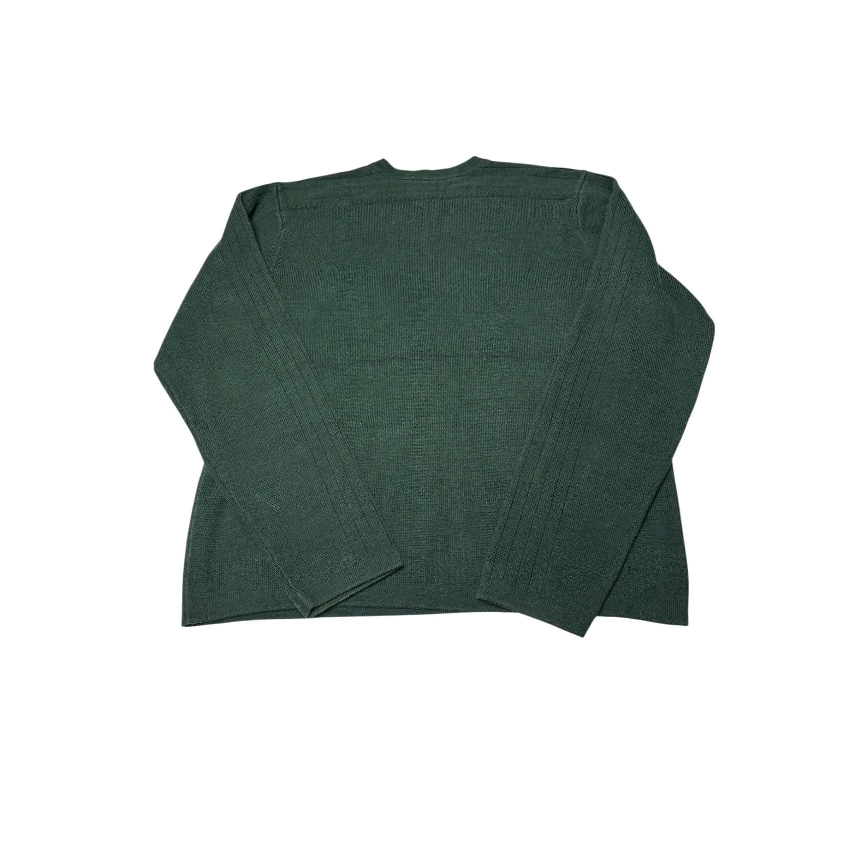 Abercrombie & Fitch VINTAGE Abercrombie & Fitch Knit Sweater Crew Neck XL Men Green Striped Embroidered A+F 92 Pullover Size US XL / EU 56 / 4 - 4 Thumbnail