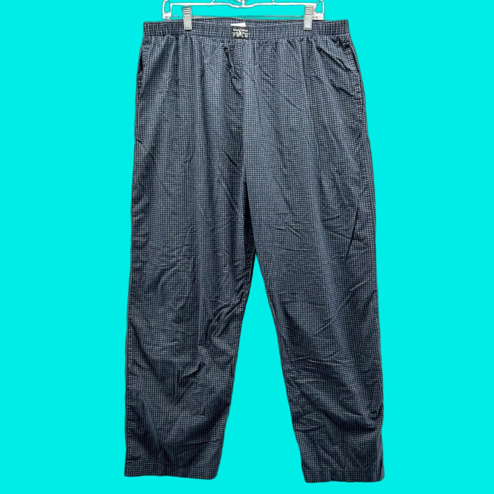 Polo Ralph Lauren VINTAGE Polo Ralph Lauren Pajama Pants Men Large Adult Black Sleepwear Stretch Soft Flannel Cotton Size US L / EU 52-54 / 3 - 1 Thumbnail