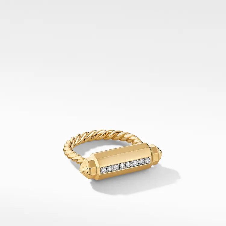 David Yurman o1s1wg111025 R16702D /Size 8/Lexington Barrel Ring in Golden Size ONE SIZE - 1 Thumbnail