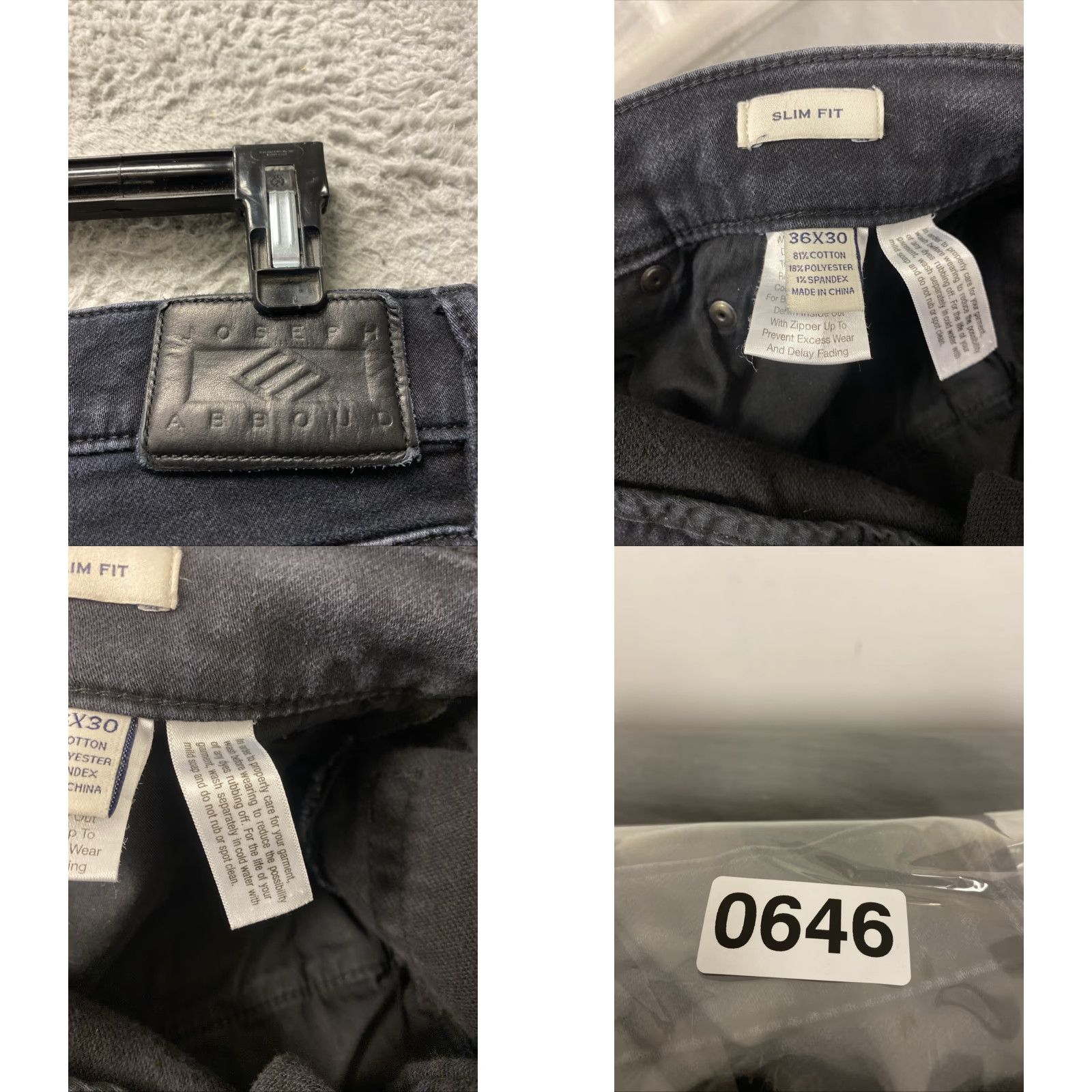 Joseph Abboud Joseph Abboud Jeans Mens 36x30 Black Fit Denim Straight Leg Stretch /0646 Size US 36 / EU 52 - 8 Thumbnail