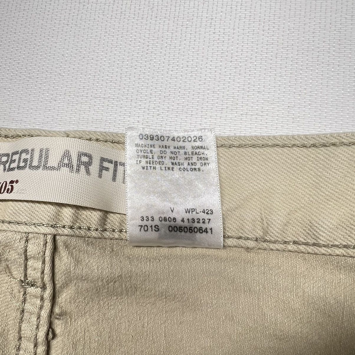 Levi's Levis 505 Jeans Regular Fit Straight Khaki Pants Denim Size US 33 - 12 Thumbnail