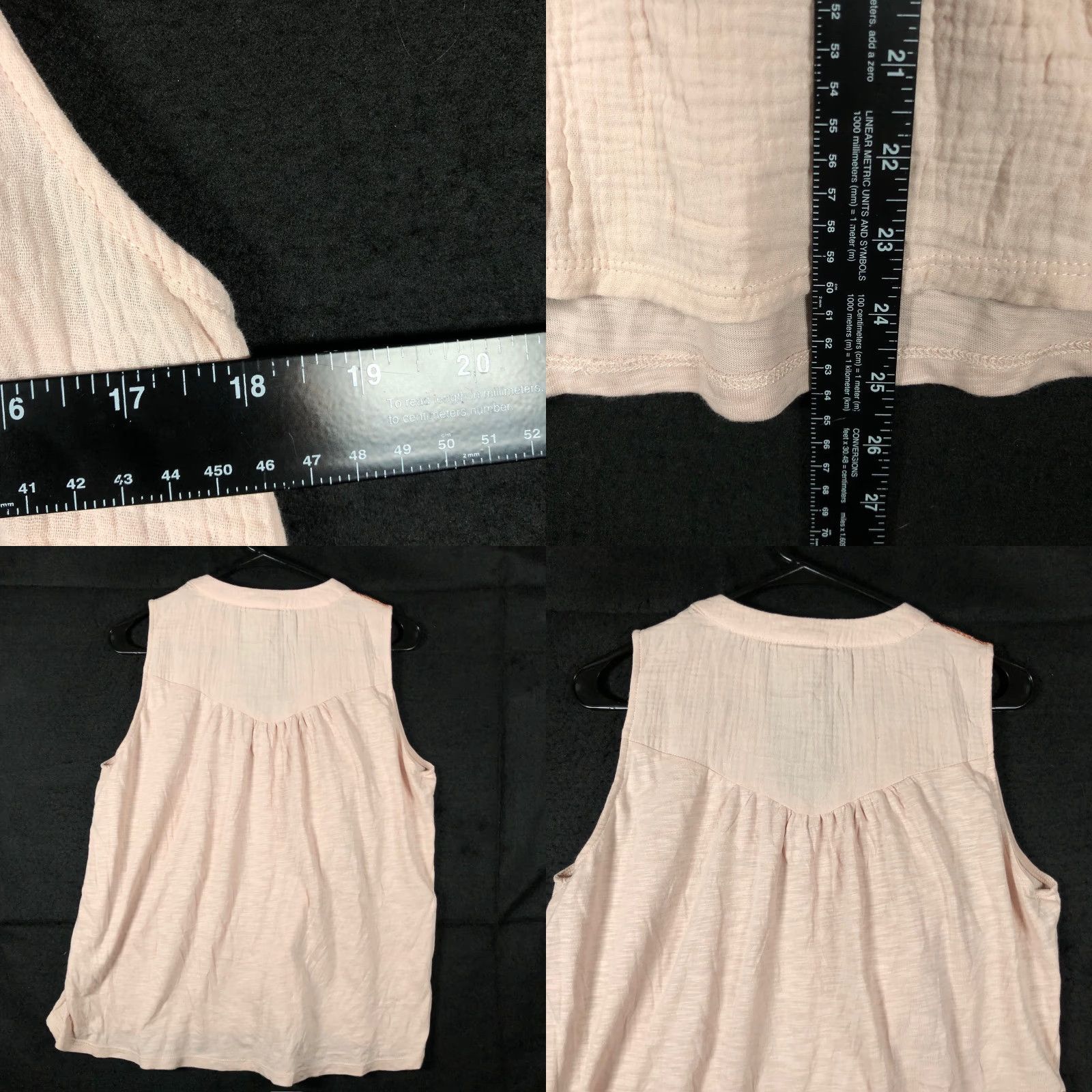 Vintage **Knox Rose Womens Sleeveless Embroidered V Neck Blouse Peach Pink XS** User: **Knox Rose Womens Embroidered V Neck Sleeveless Blouse Peach Pink XS** Size XS / US 0-2 / IT 36-38 - 8 Thumbnail