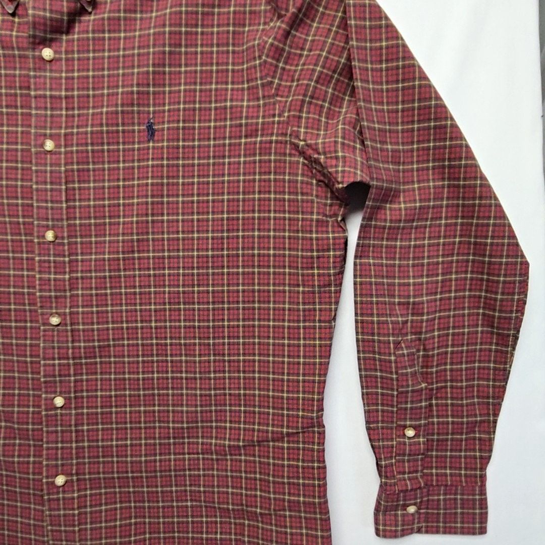 Ralph Lauren Ralph Lauren Classic Fit Plaid Shirt Red Checkered XL Size US XL / EU 56 / 4 - 2 Thumbnail