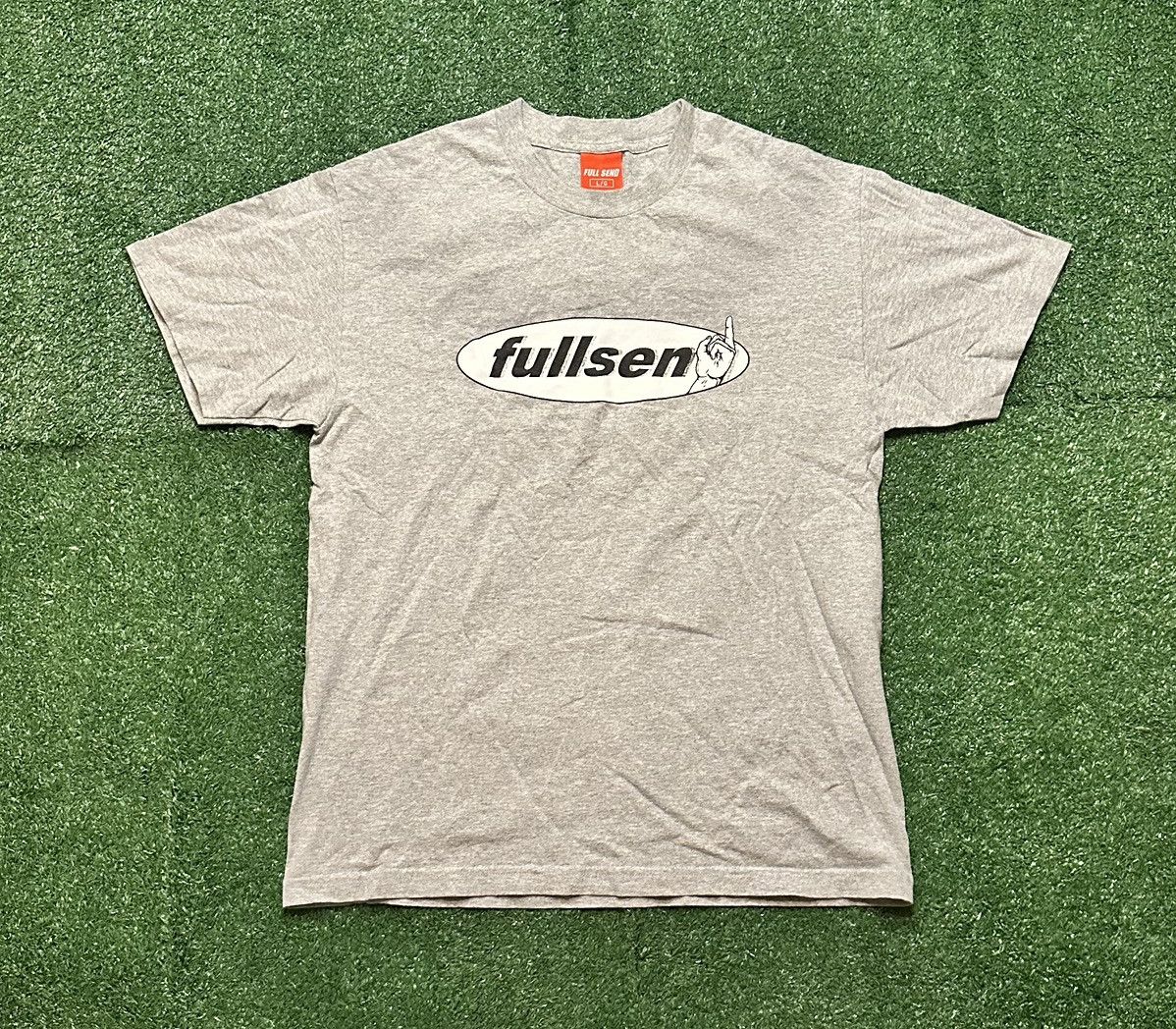 Full Send Full Send Nelk Middle Finger T-Shirt Size L Size US L / EU 52-54 / 3 - 1 Thumbnail