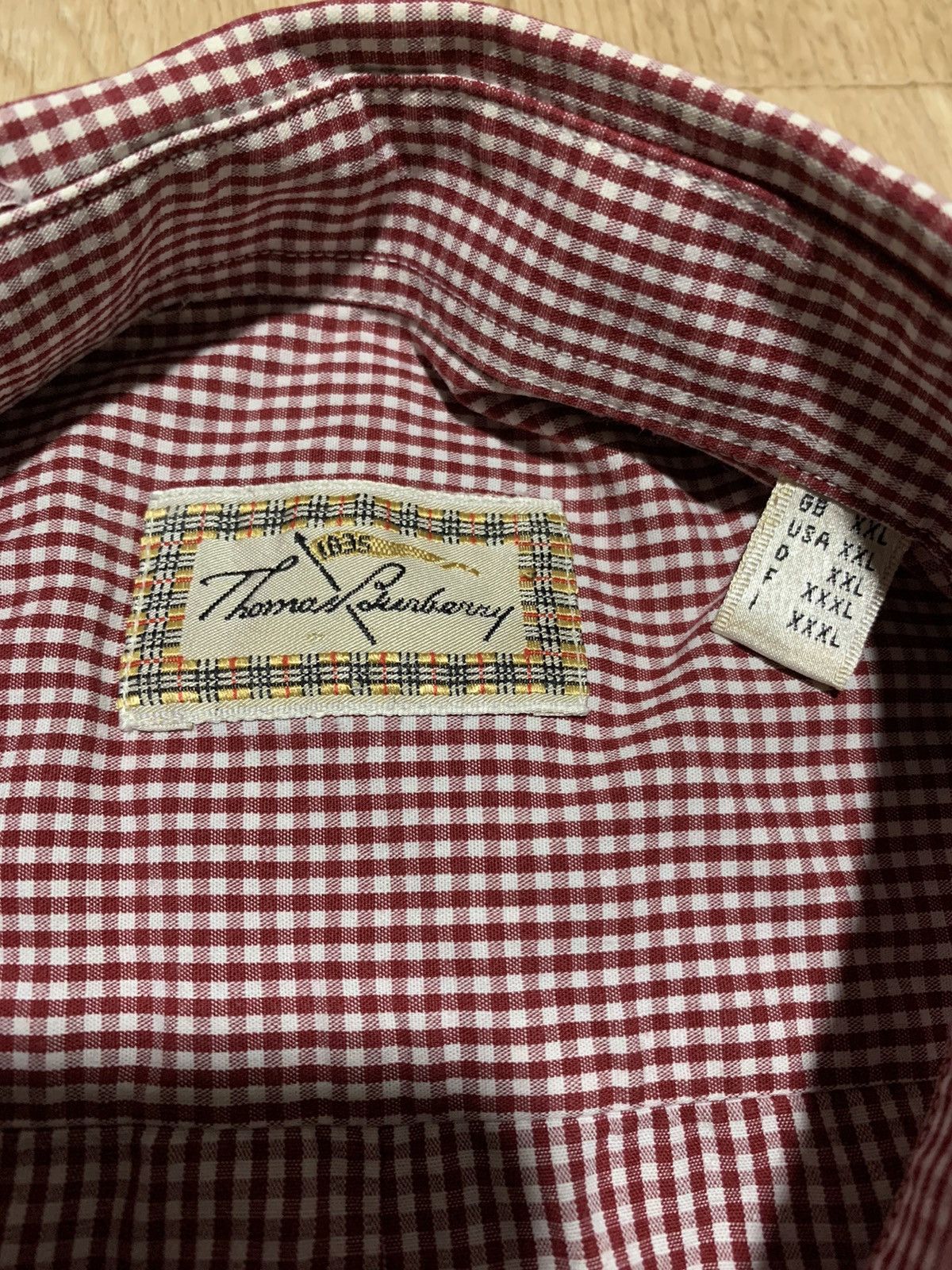 Burberry Vintage Thomas Burberry Shirt Size XXL Size US XXL / EU 58 / 5 - 5 Thumbnail