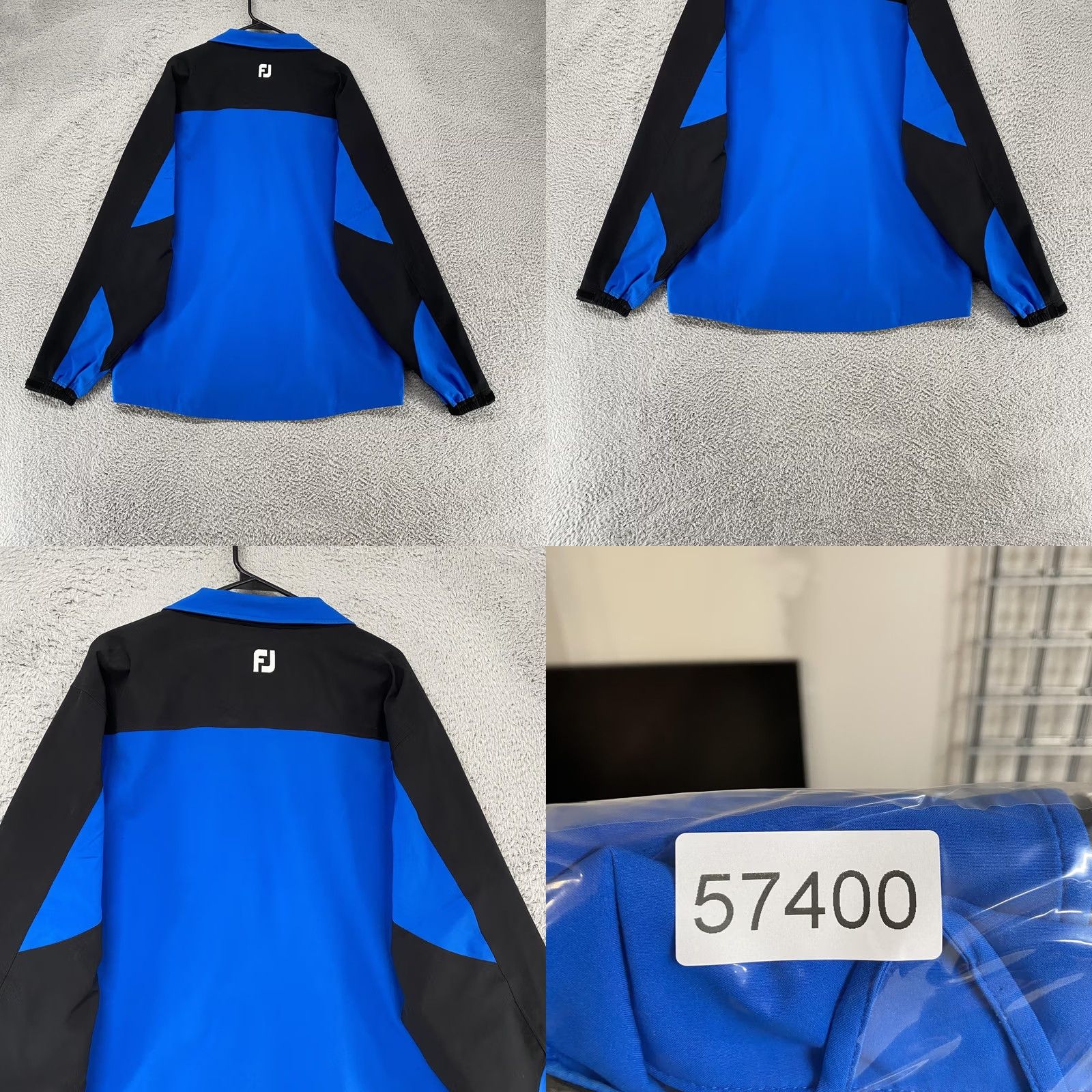 Footjoy FootJoy DryJoys Tour XP Jacket Mens XL Blue Full Zip Waterproof Windbreaker Golf Weatherproof Windbreaker Size US XL / EU 56 / 4 - 8 Thumbnail