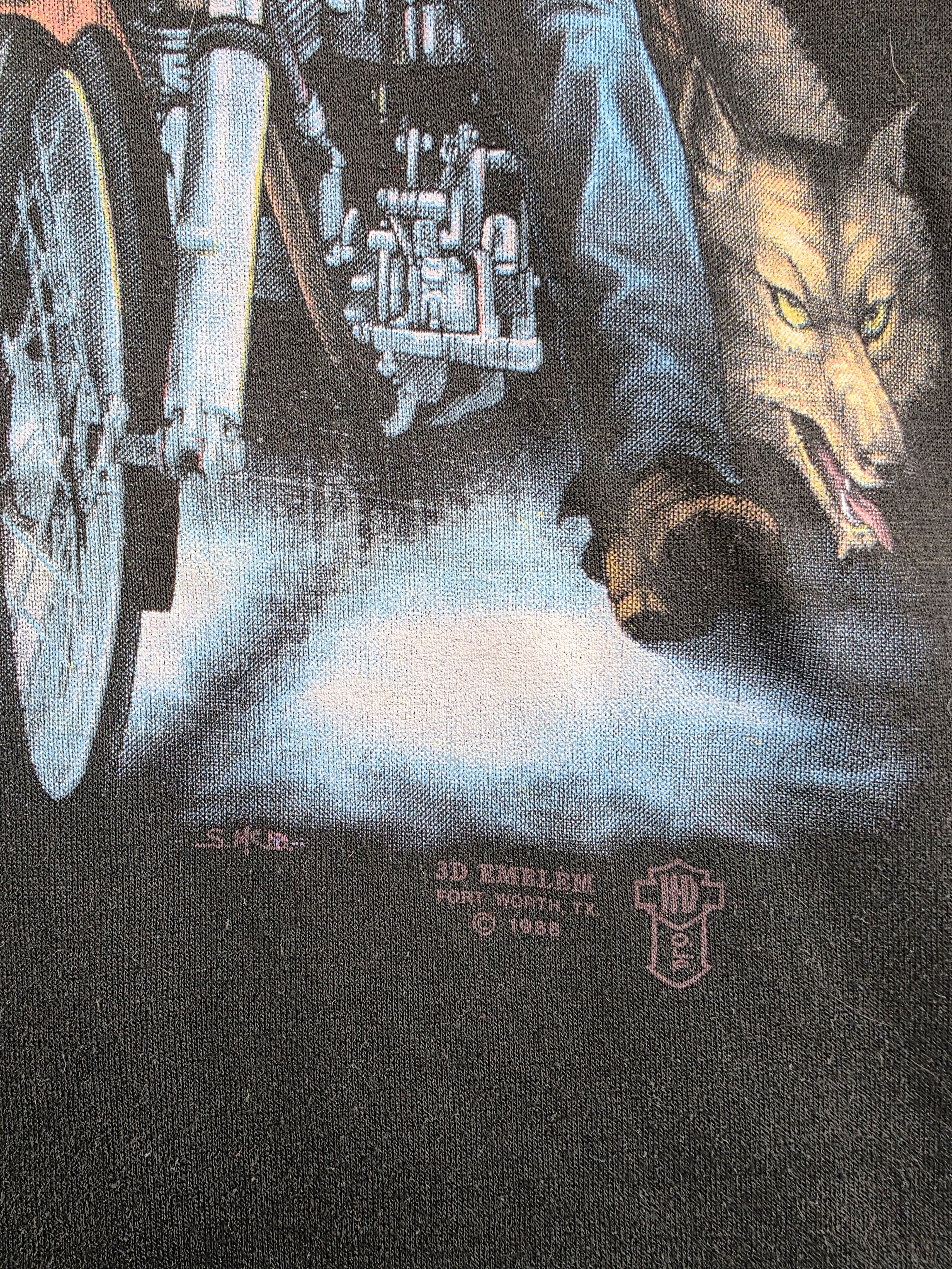 Harley Davidson × Vintage 1988 Harley Davidson Leader of the pack 3D Emblem XL Size US XL / EU 56 / 4 - 4 Thumbnail