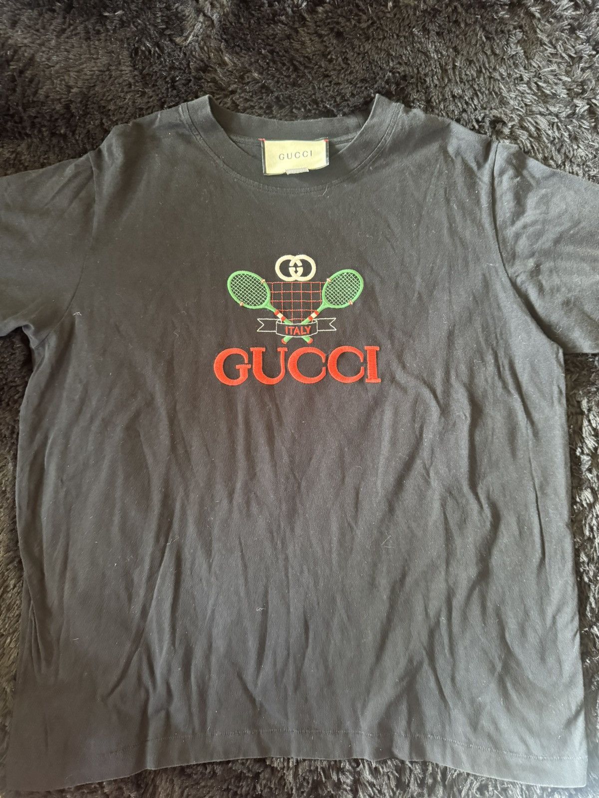 Gucci Gucci tennis racket mens T shirt Size US M / EU 48-50 / 2 - 2 Thumbnail