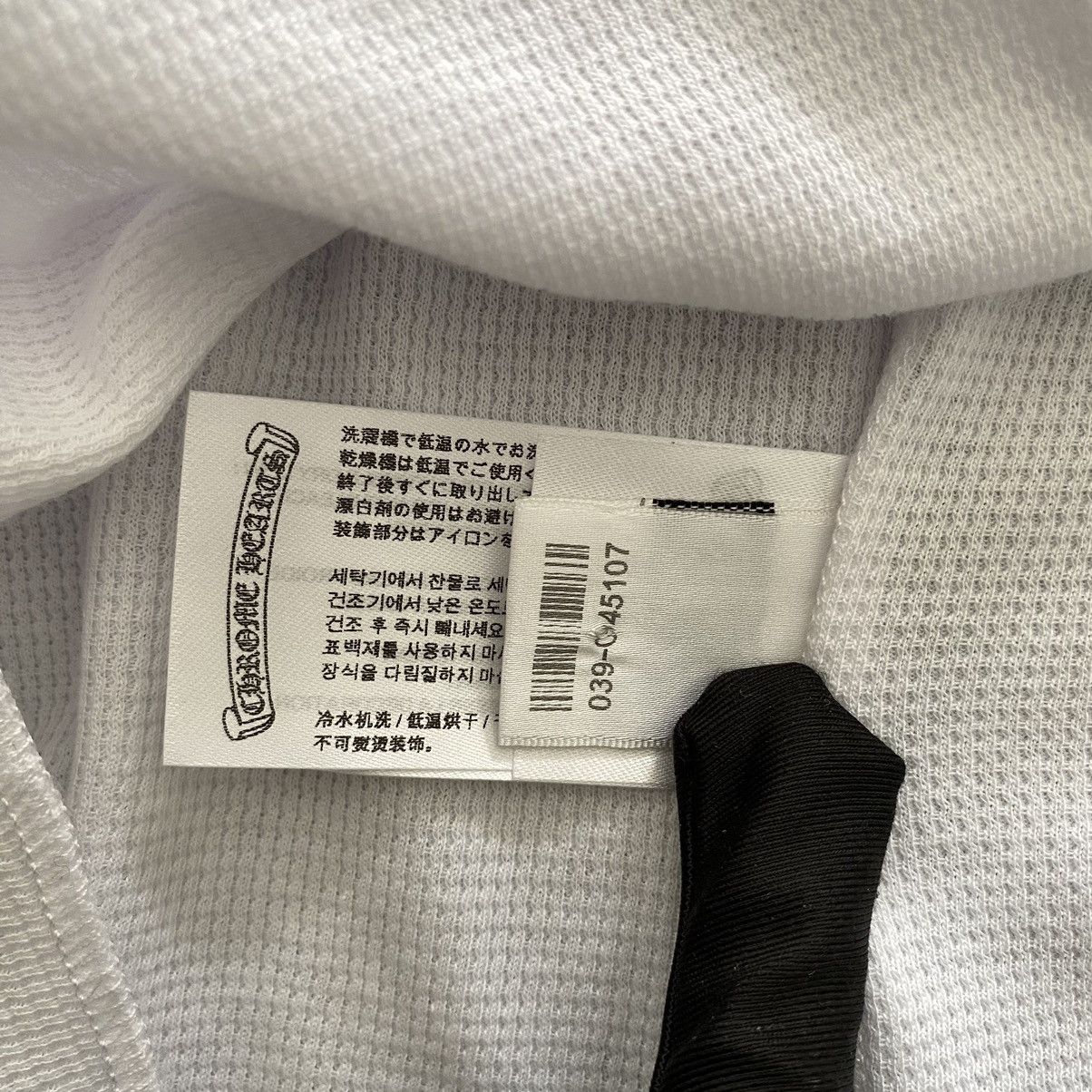 Chrome Hearts Chrome Hearts Scroll Thermal long t-shirt white Size L / US 10 / IT 46 - 12 Thumbnail