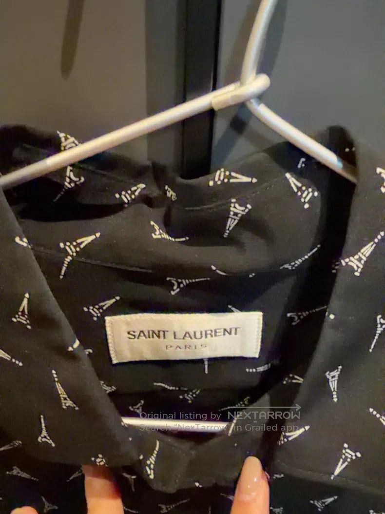 Saint Laurent Paris Saint Laurent Paris Women's Silk Shirt i Size XS / US 0-2 / IT 36-38 - 2 Thumbnail