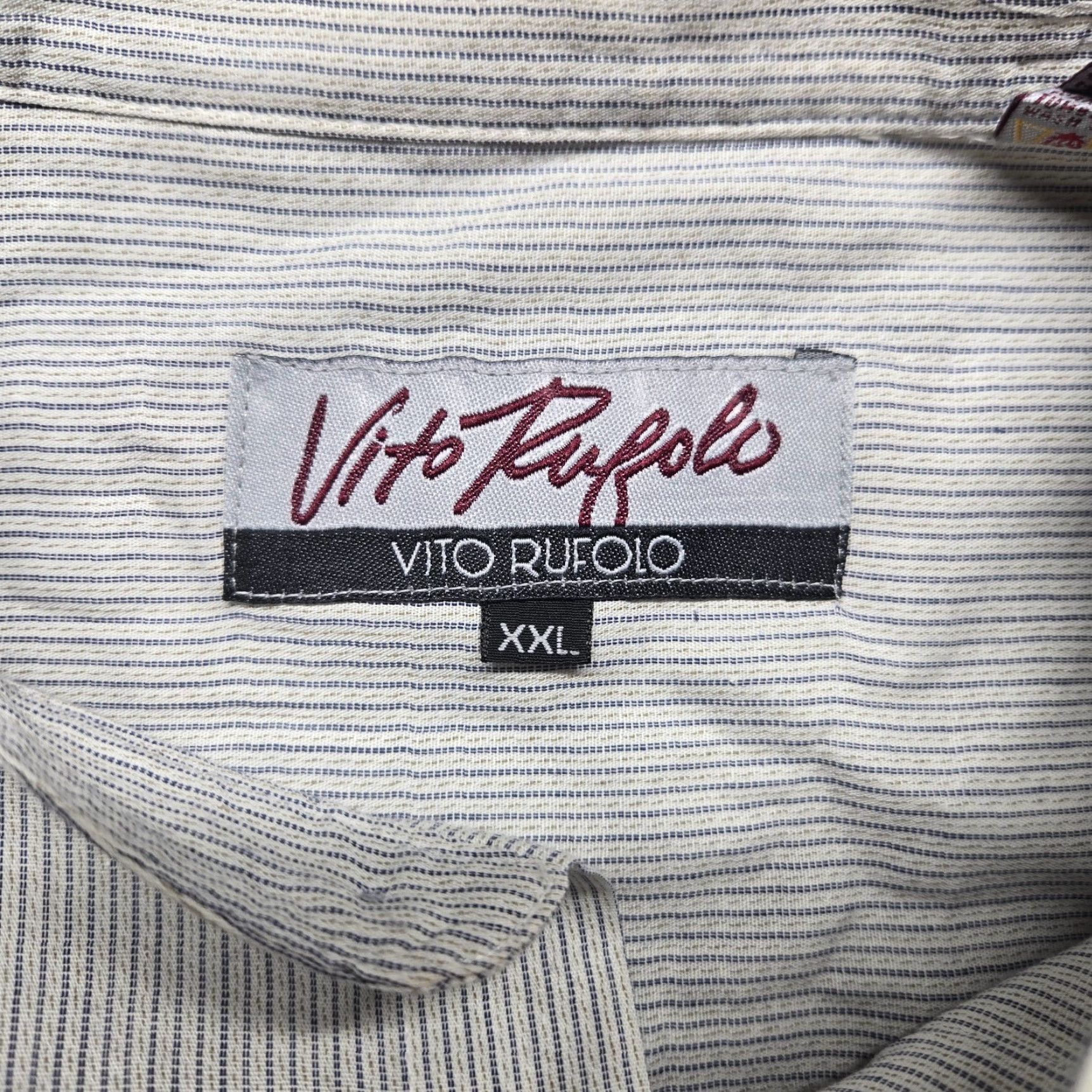 Vintage VINTAGE Vito Rufolo Dress Shirt Oxford Gray 2XL Adult Men 2XL 100% Cotton Solid Long Sleeve Size 48R - 3 Thumbnail