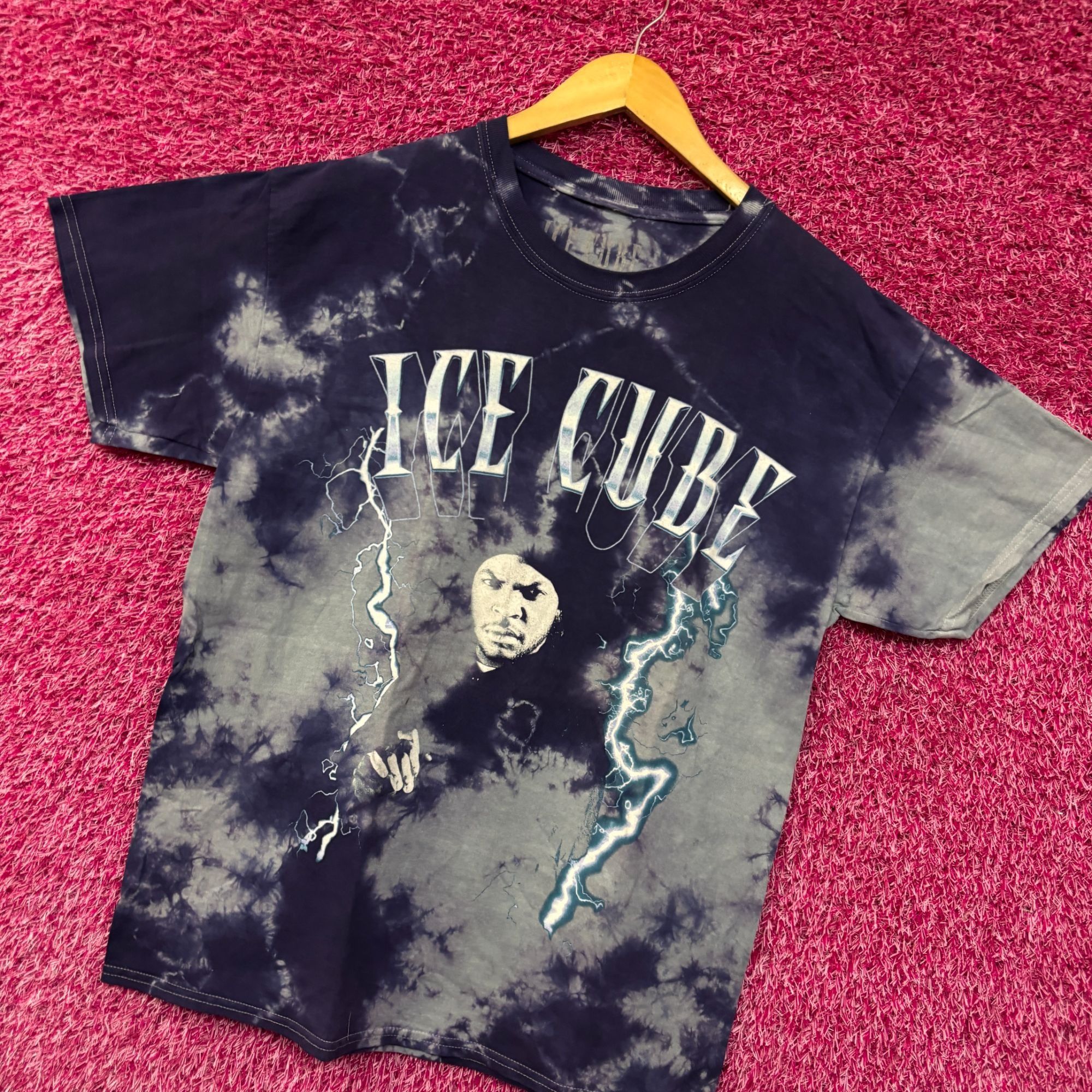 Rap Tees Ice Cube Electrifying West Coast Vey Own Rap Icon Tie Dye la Size US L / EU 52-54 / 3 - 3 Thumbnail