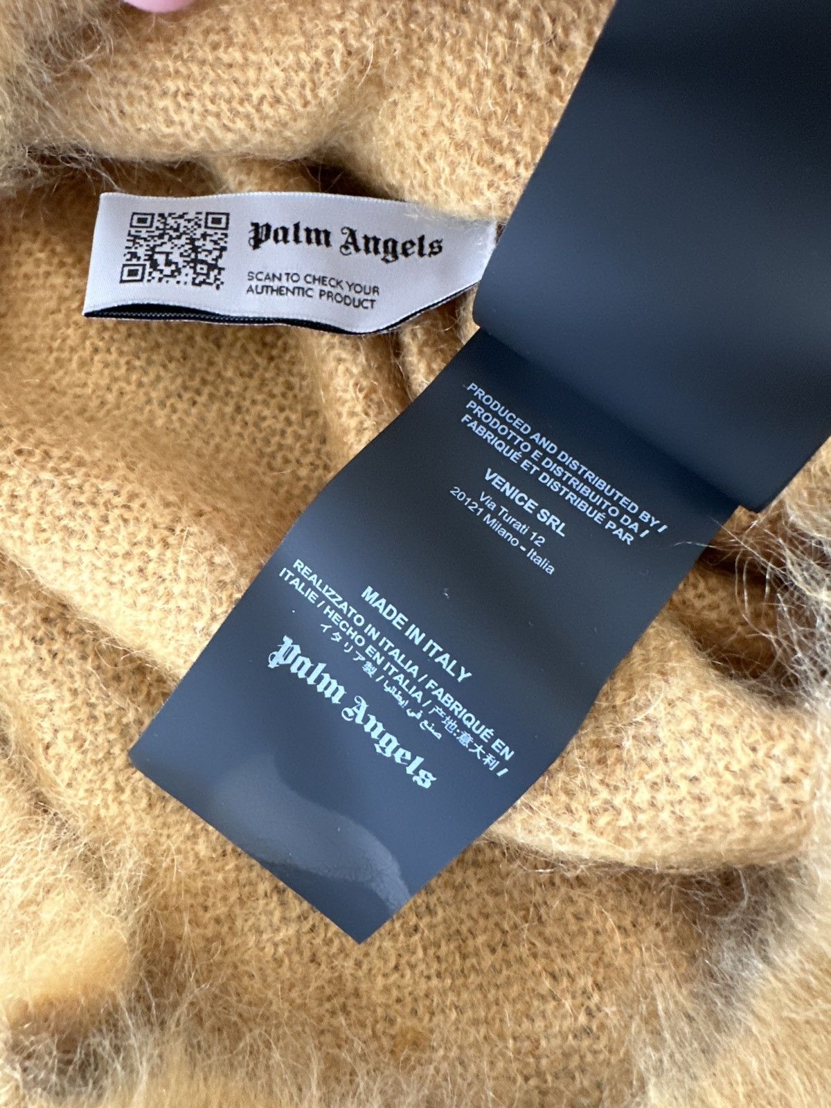Palm Angels Palm Angels Intarsia Mohair Size US L / EU 52-54 / 3 - 10 Thumbnail