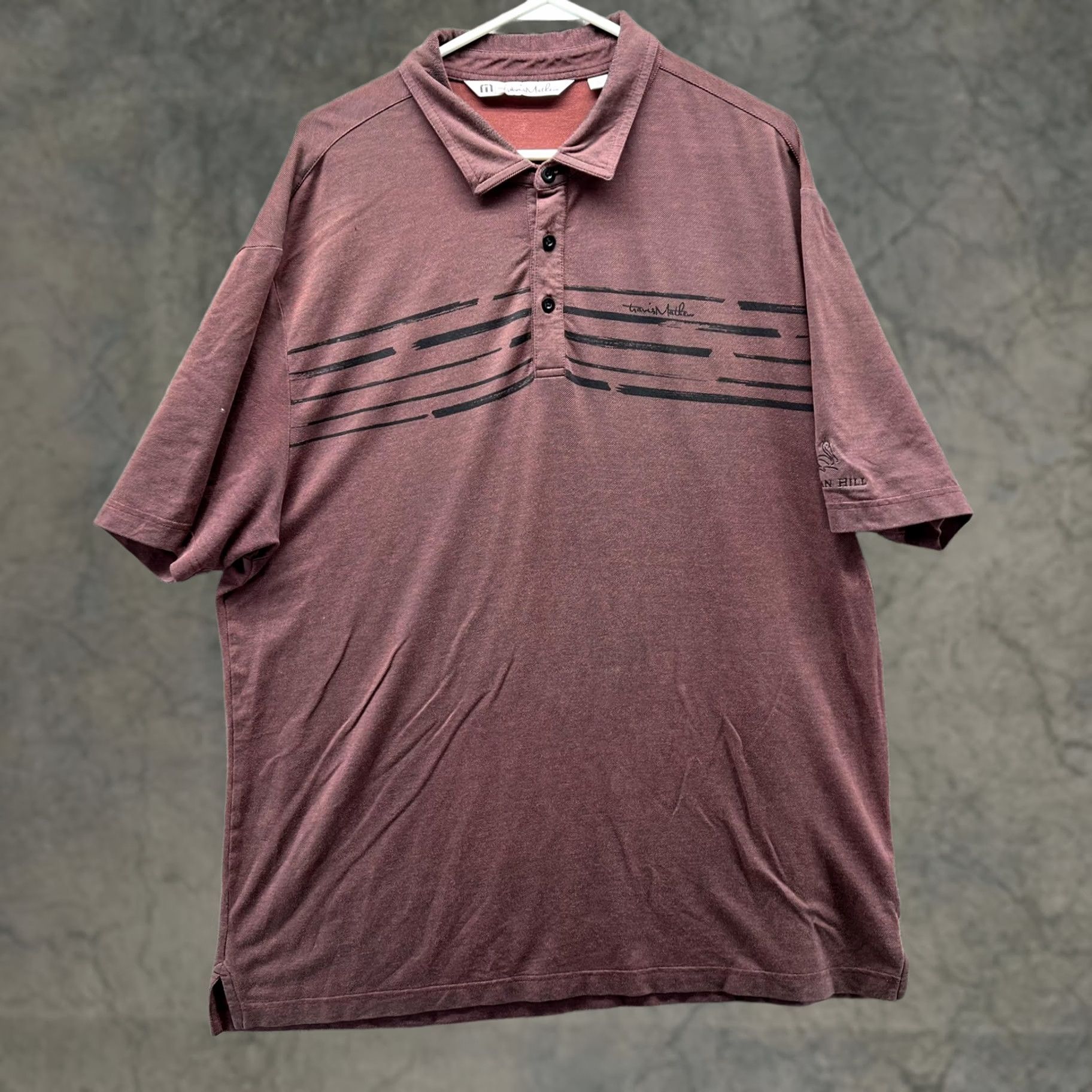 TravisMathew Travis Mathew Polo Shirt Mens XL Red Stripe Pelican Hill Golf Stretch Top Casual Size US XL / EU 56 / 4 - 1 Thumbnail