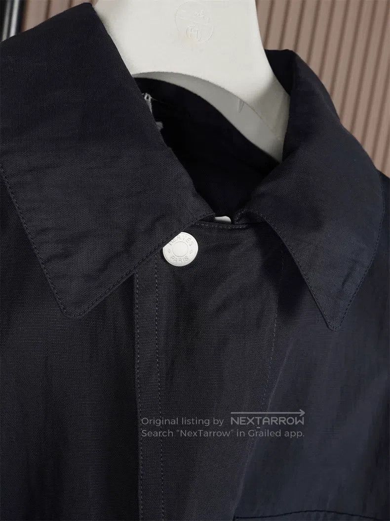 Hermes Hermes Men's 2025 Spring and Summer Thin Light Blue Jacket Size US M / EU 48-50 / 2 - 7 Thumbnail