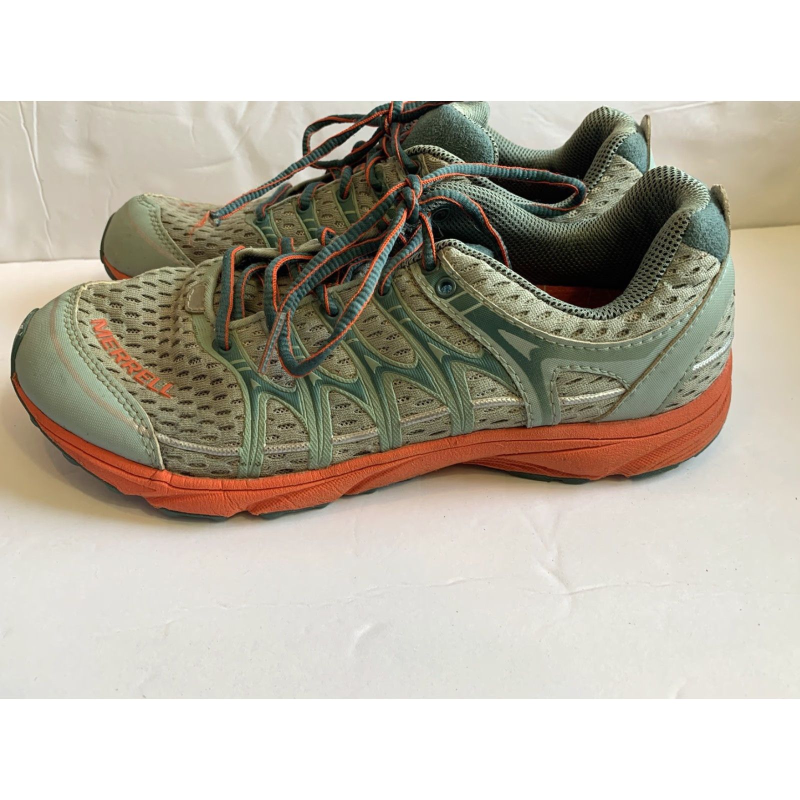 Merrell Merrell Women's Trail Running Sneakers Blue Surf/Tiger Lilly Size 9 Shoes Athletic Trail-Running Shoes Womens Tiger 9 Size US 7 / IT 37 - 5 Thumbnail