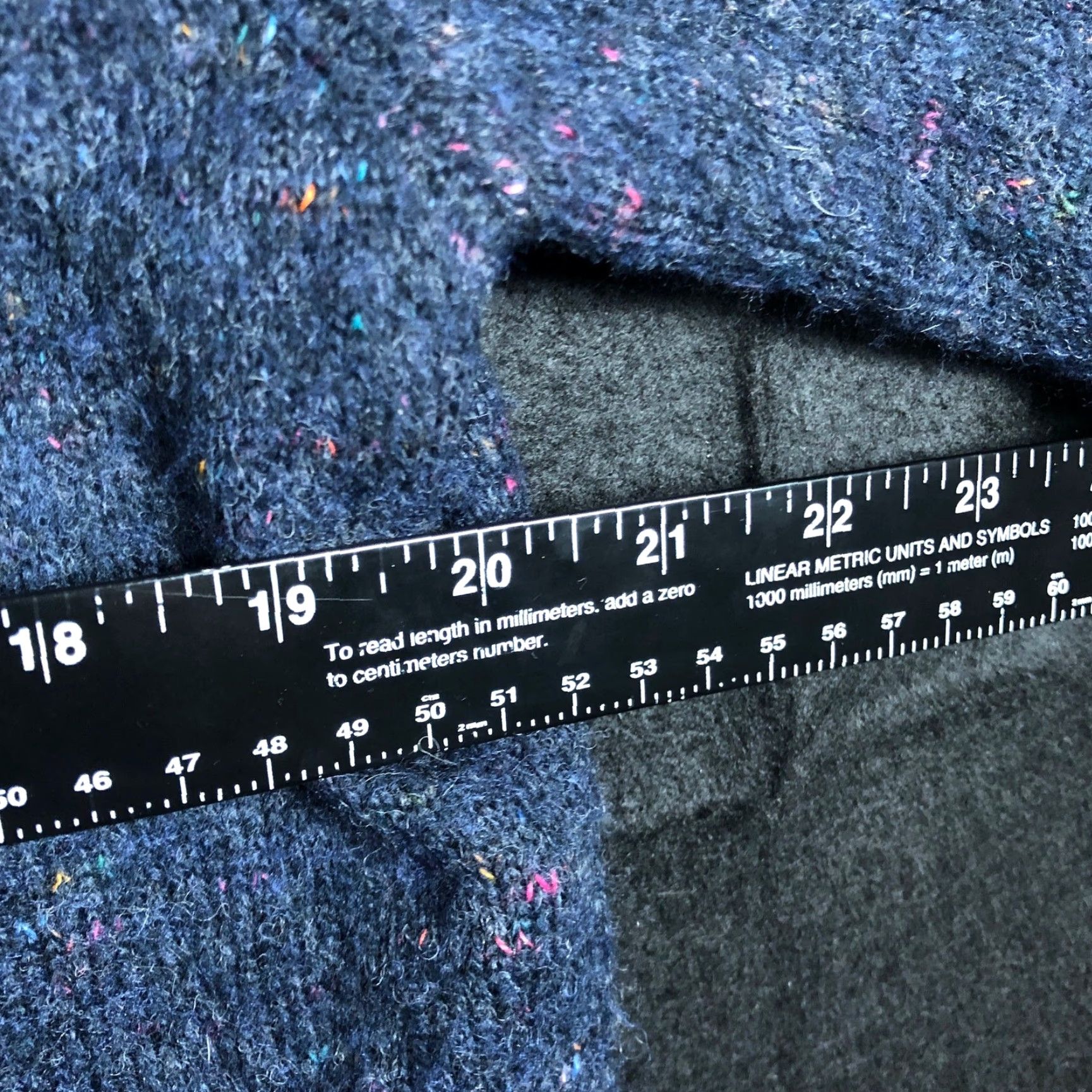 Vintage Lauren Conrad Womens Sweater Blue Multi Wool Blend Long Sleeve Crew Large Size L / US 10 / IT 46 - 6 Thumbnail