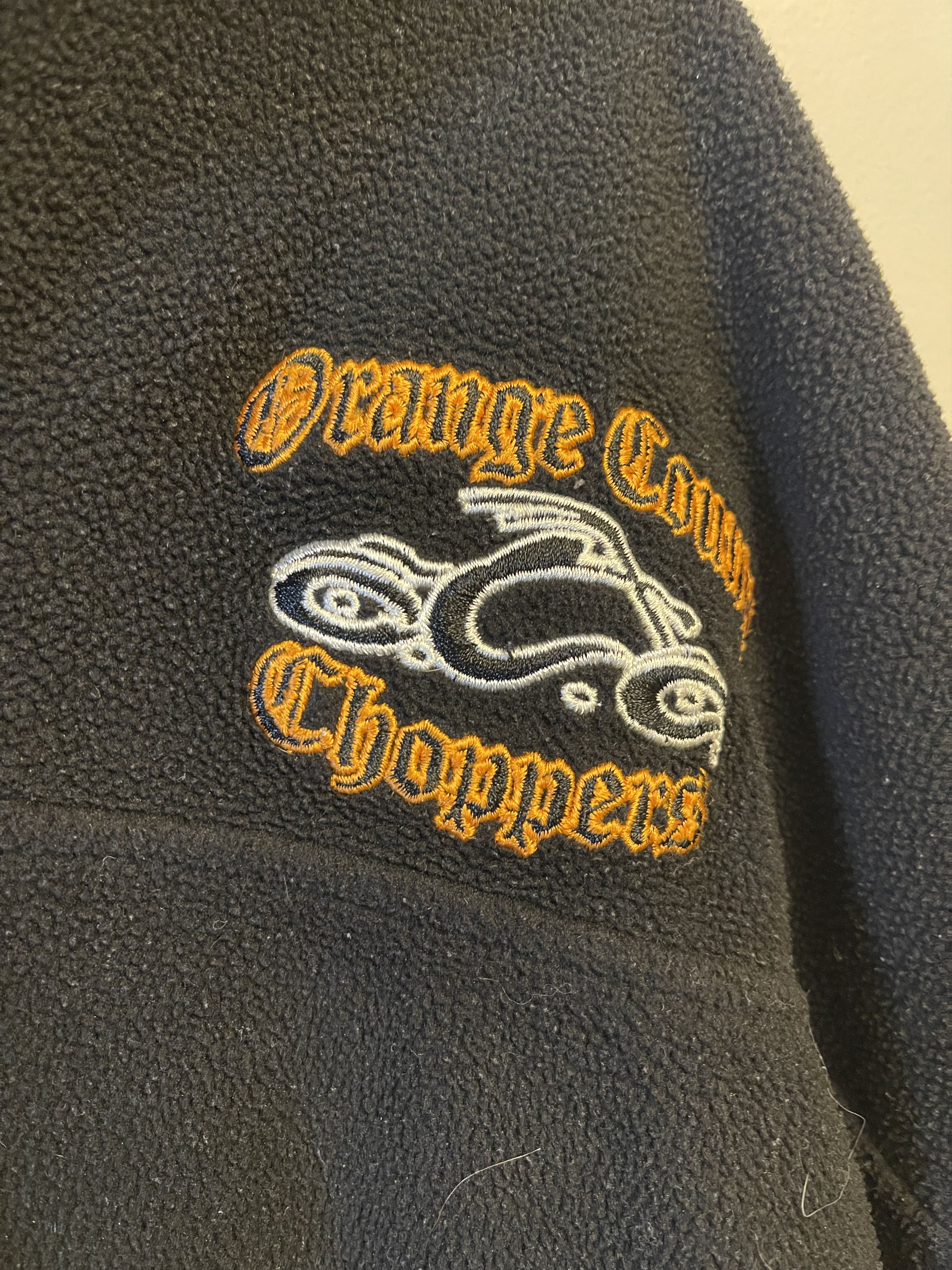 West Coast Choppers Vintage Orange County Choppers Quarter Zip Sweater Size US XXL / EU 58 / 5 - 2 Thumbnail