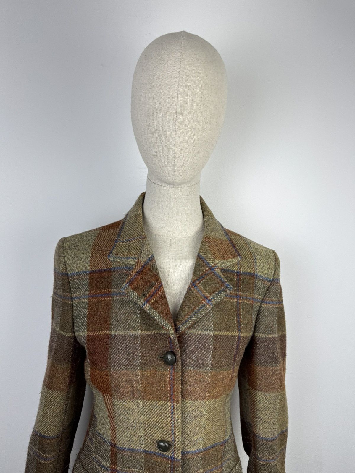 DAKS × Vintage Women’s Vintage DAKS Wool/Alpaca Coat Overcoat size GB 10 Size M / US 6-8 / IT 42-44 - 2 Thumbnail
