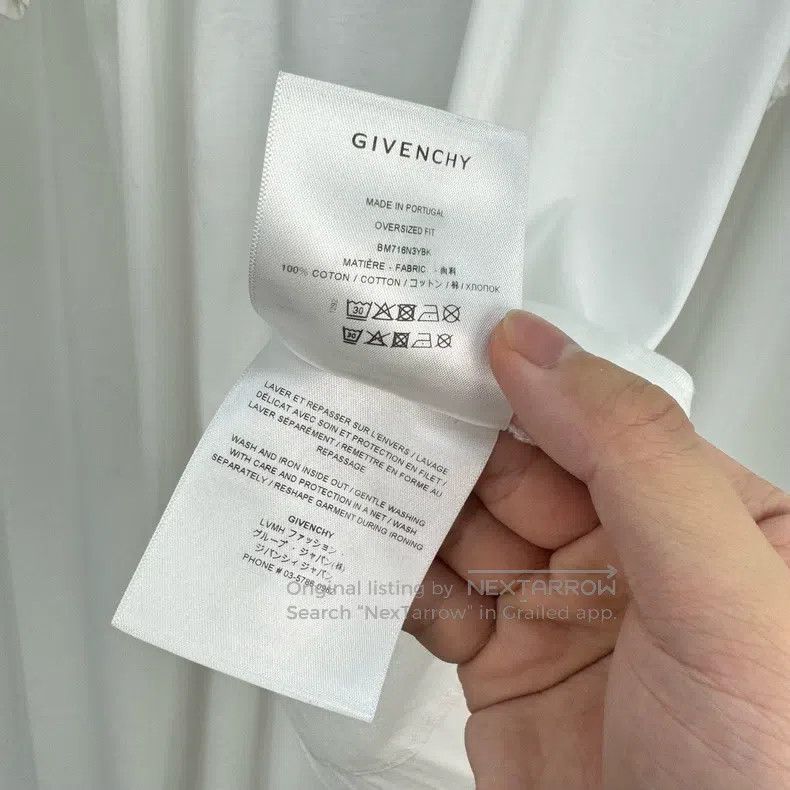 Givenchy Givenchy Embroidered letter print short-sleeve T-shirt Size US L / EU 52-54 / 3 - 6 Thumbnail