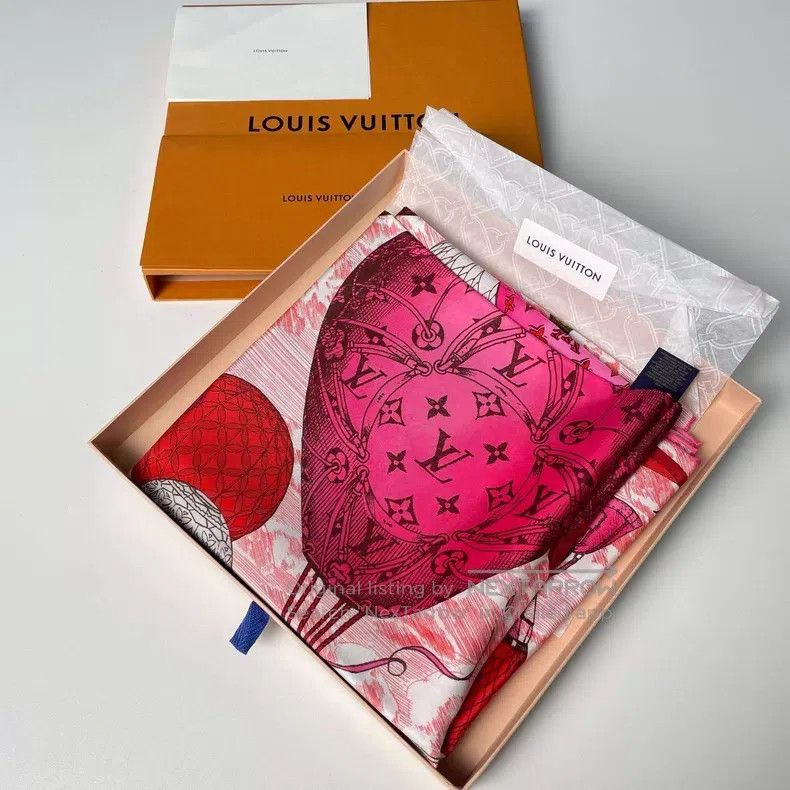 Louis Vuitton Louis Vuitton Mulberry Silk scarf Size ONE SIZE - 2 Thumbnail