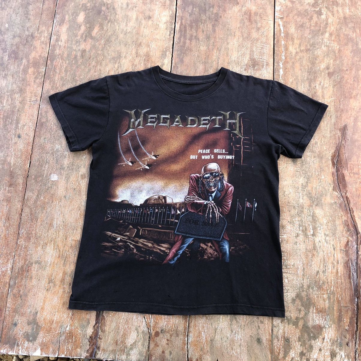 Band Tees Vintage Thrashed Faded MEGADETH Bootleg T Shirt Size US L / EU 52-54 / 3 - 2 Thumbnail
