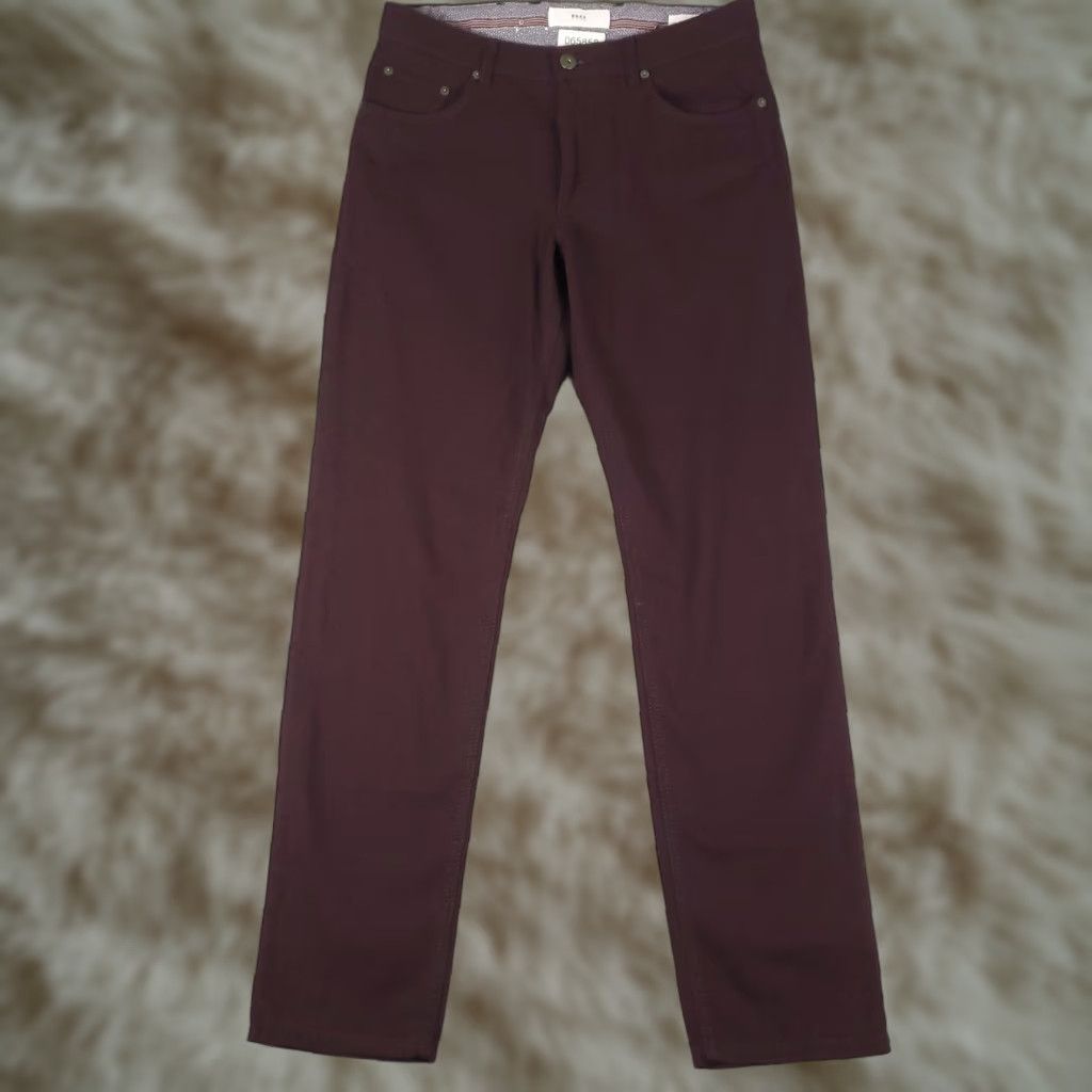 BRAX Brax Jeans Mens 32x32 Denim Pants Burgundy Straight Leg Cooper Casual Size US 32 / EU 48 - 1 Thumbnail
