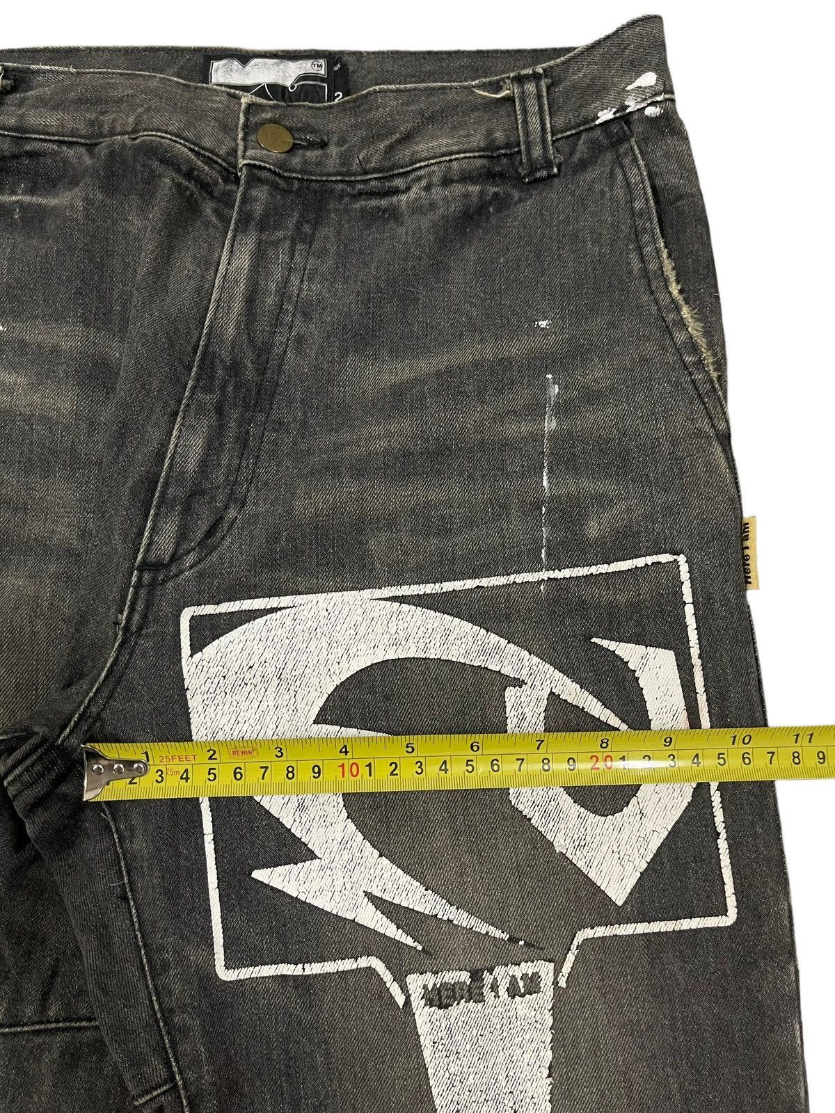 Beauty Beast Vintage Japanese Brand Painted Style Loose Jeans Size US 30 / EU 46 - 11 Thumbnail