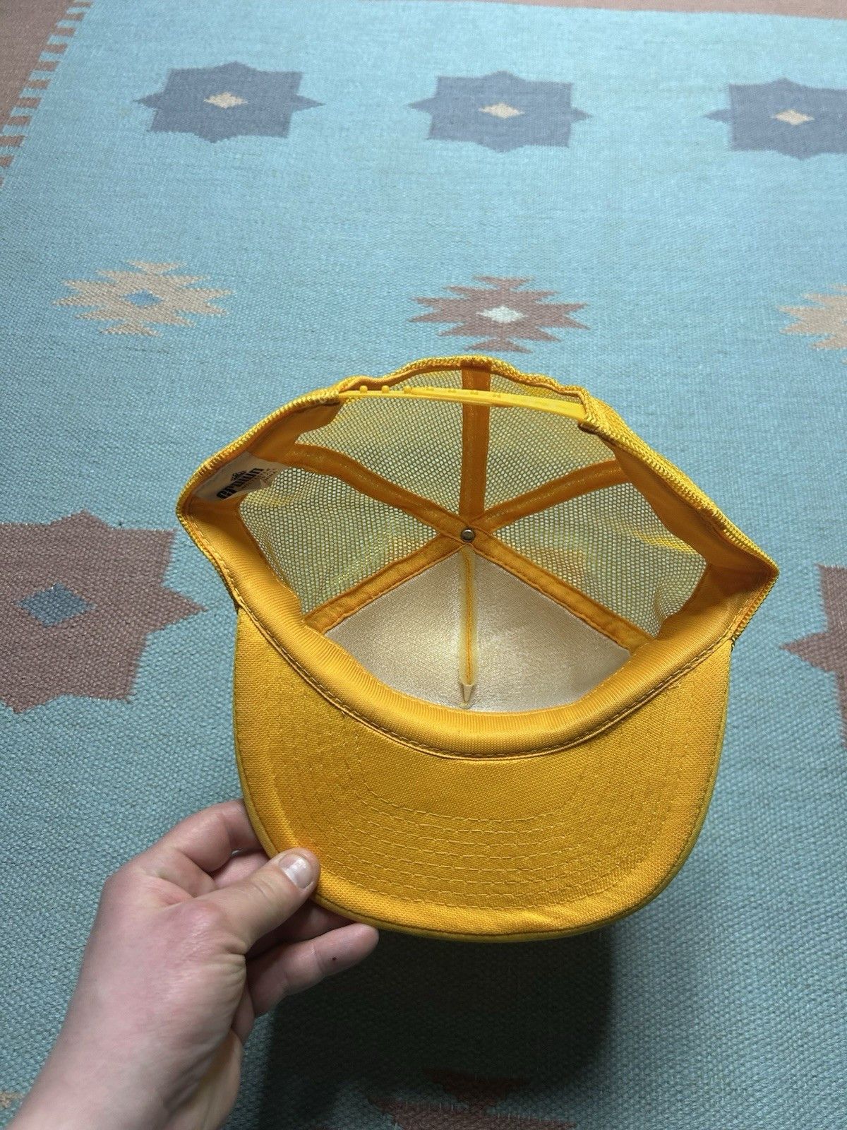 Vintage Vtg trucker hat mesh Schroeder Sod Farms Missouri yello snap Size ONE SIZE - 6 Thumbnail