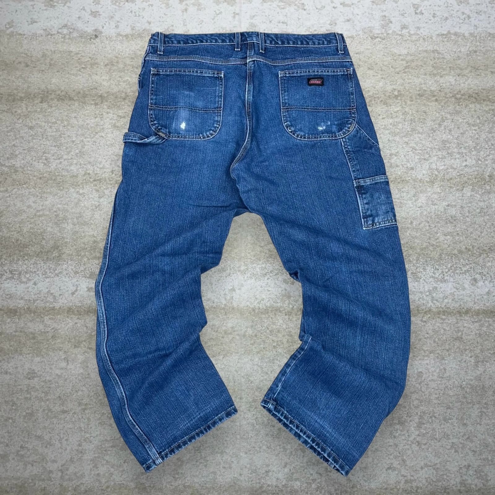 Dickies Vintage 90s Dickies Carpenter Jeans 38x32 Baggy Dark Wash Size US 38 / EU 54 - 1 Thumbnail