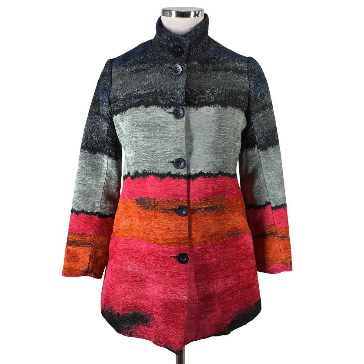 Desigual Vintage DESIGUAL Women Wool Coat (139) Size XXS / US 00 / IT 34 - 1 Thumbnail