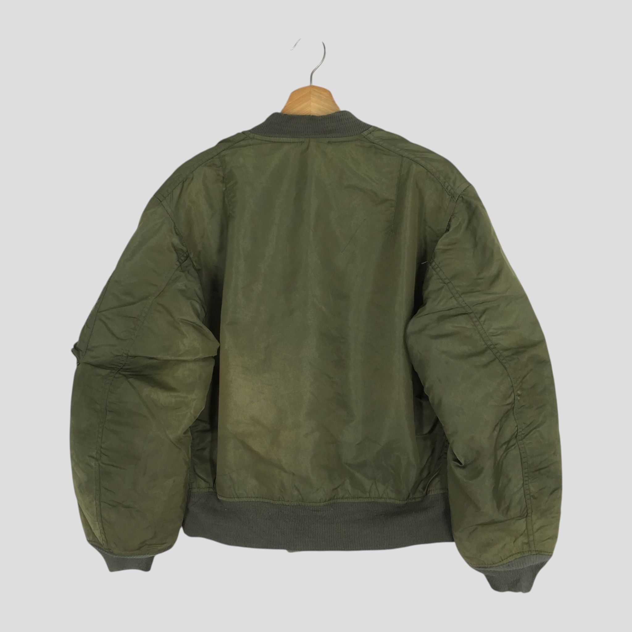 Alpha Industries Vintage 90s Alpha Industries MA -1 Flight - 1847 Size US L / EU 52-54 / 3 - 2 Thumbnail