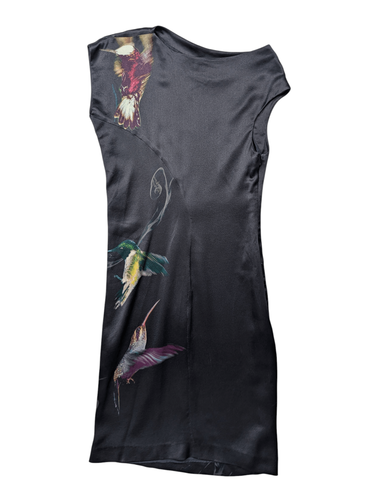 Alexander McQueen Alexander McQueen Black Bird Pattern Dress Size XS / US 0-2 / IT 36-38 - 2 Thumbnail