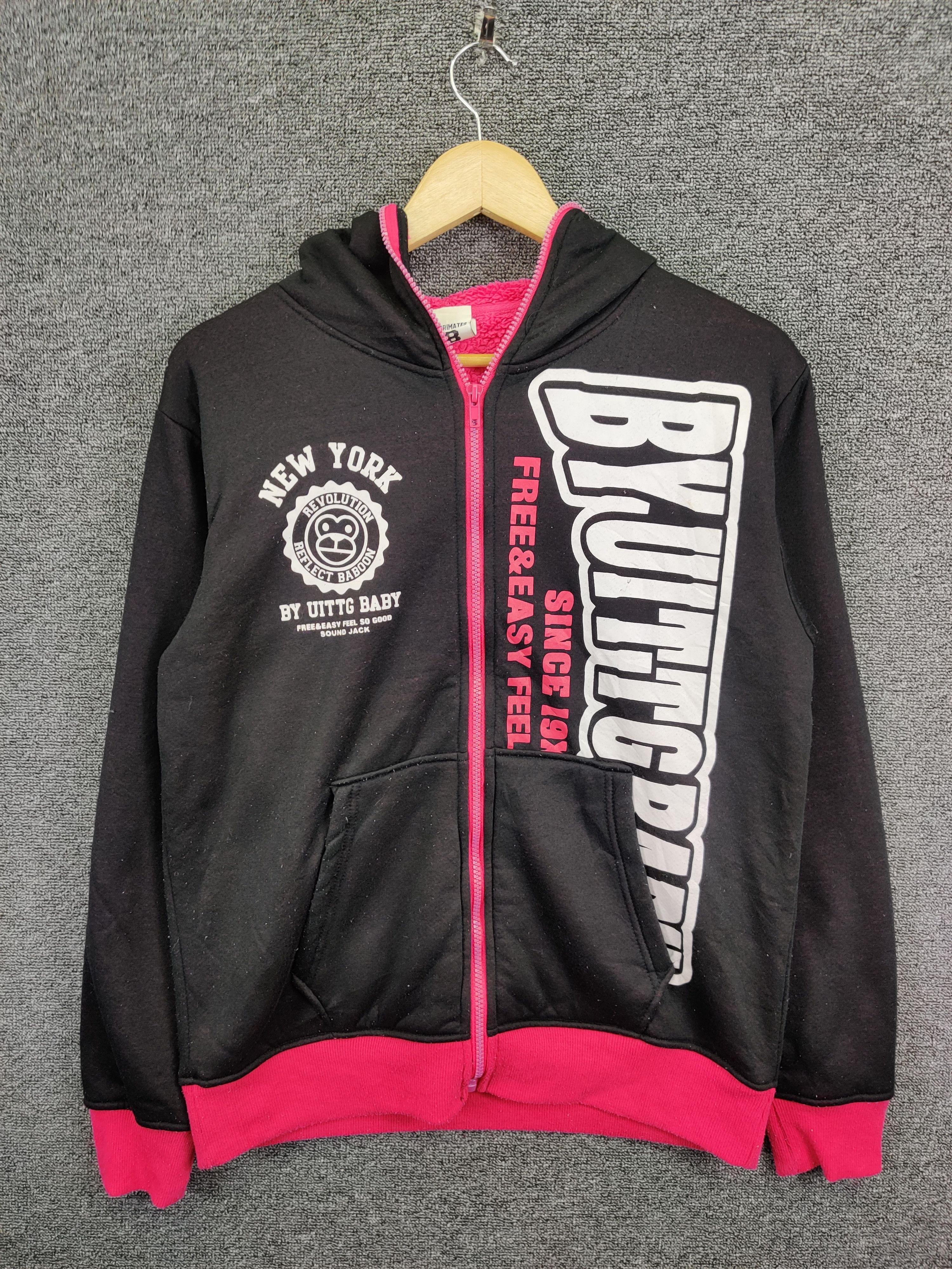 Japanese Brand UITTG Baby New York Fleece Hoodie Size US M / EU 48-50 / 2 - 3 Thumbnail