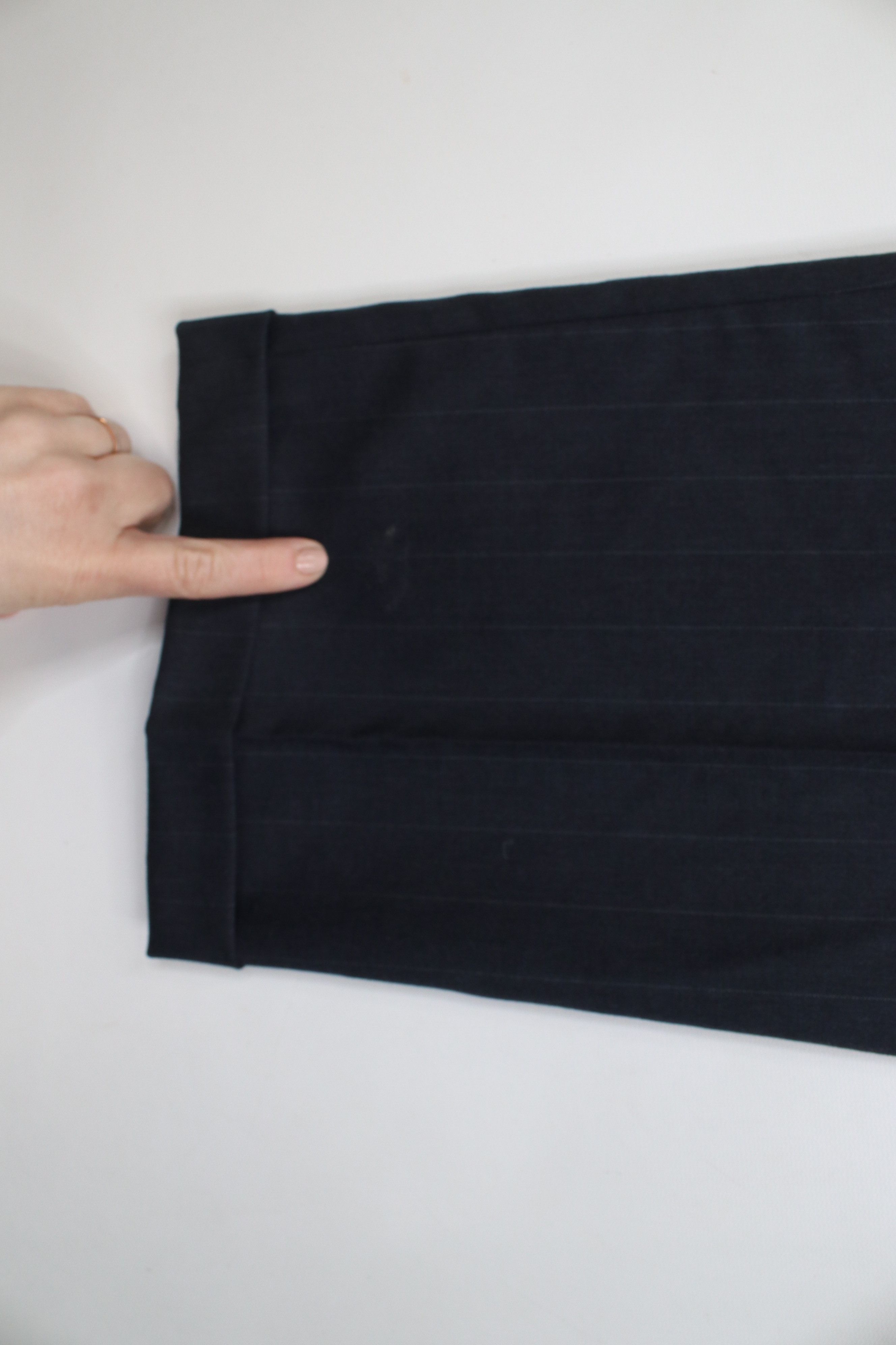 Vintage Vintage 90s Streetwear Wool Pinstriped Wide Leg Chino Pants Size US 34 / EU 50 - 12 Thumbnail