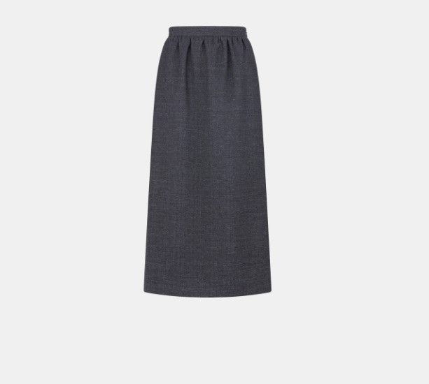 Dior o1w1db11124 Lurex Jupe Db-Bourette in Grey Size 25" / US 0 / IT 36 - 1 Thumbnail