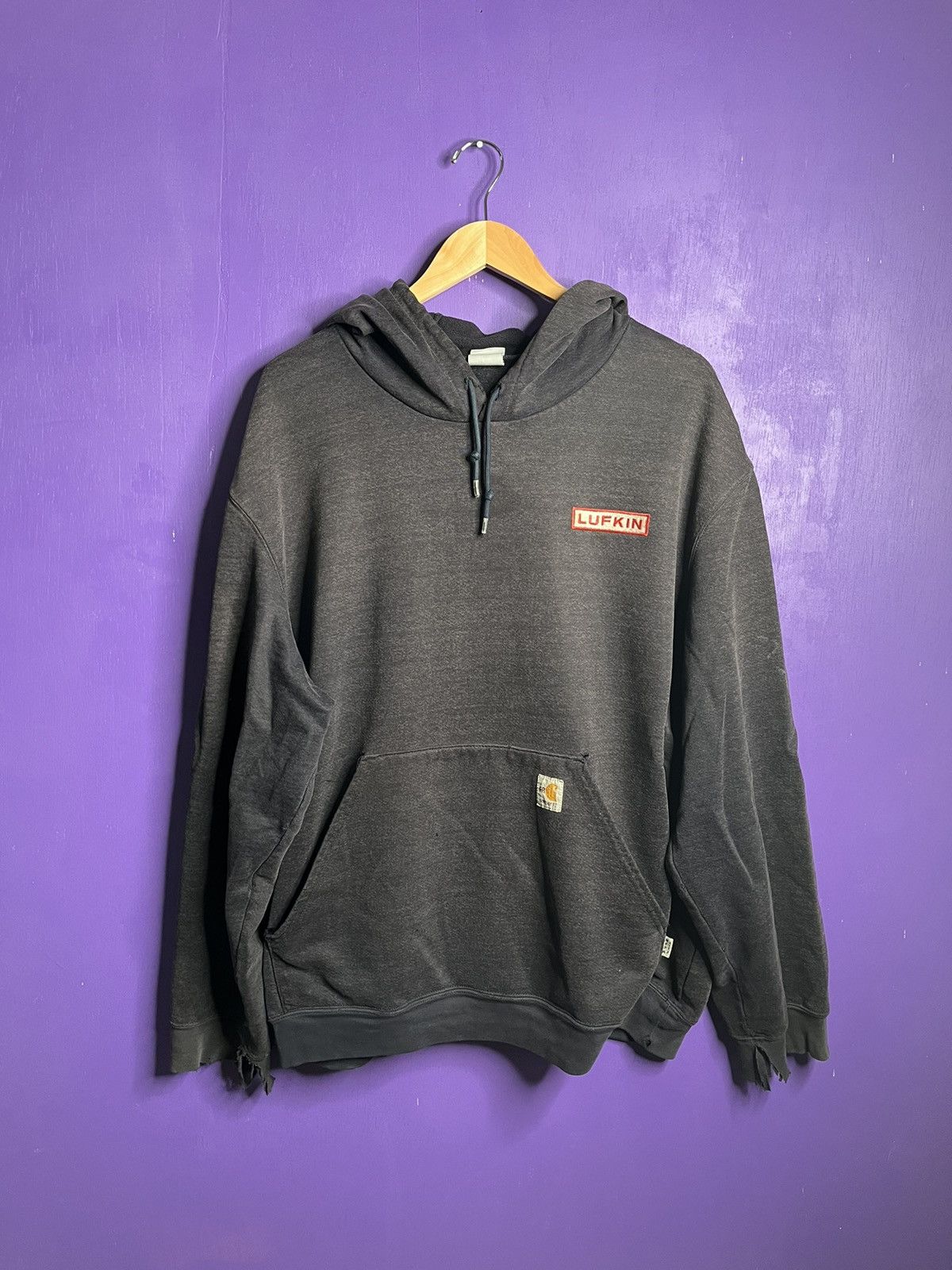 Carhartt × Vintage Vintage 00s Carhartt lufkin for resistant hoodie Size US XXL / EU 58 / 5 - 1 Thumbnail