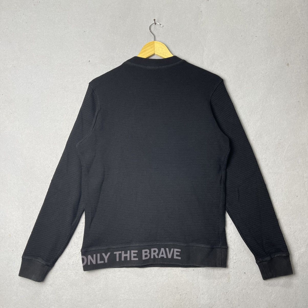 Diesel Diesel Textured Crewneck Sweatshirt “Only The Brave” Black Size US M / EU 48-50 / 2 - 6 Thumbnail