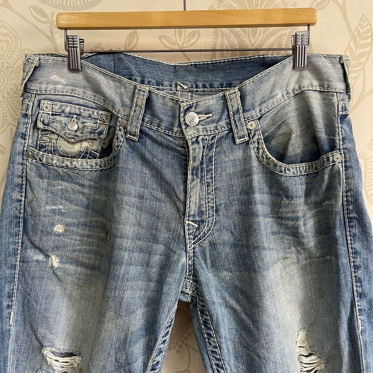 True Religion Thrashed True Religion Denim Jeans Straight Size US 34 / EU 50 - 22 Thumbnail