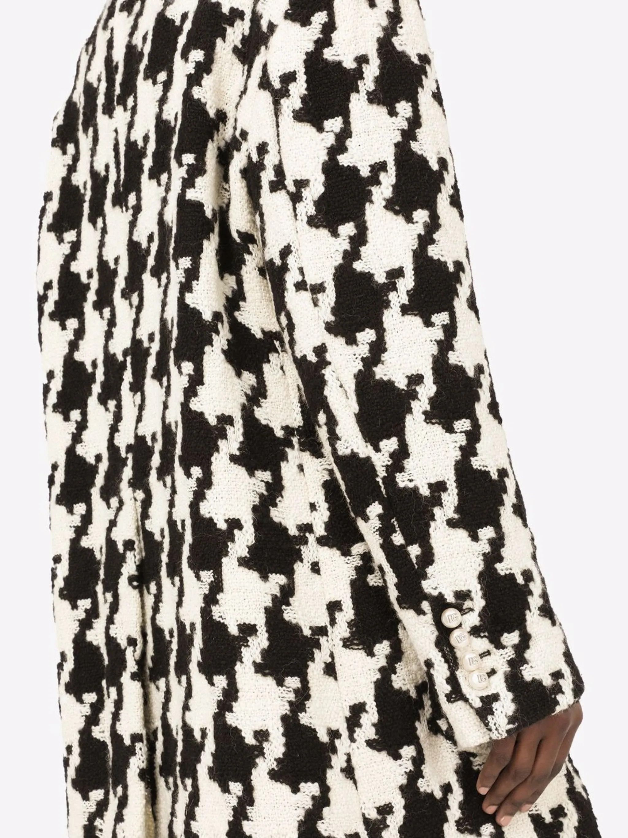 Dolce & Gabbana o1y0825 Coat in Black/White Size XS / US 0-2 / IT 36-38 - 3 Thumbnail