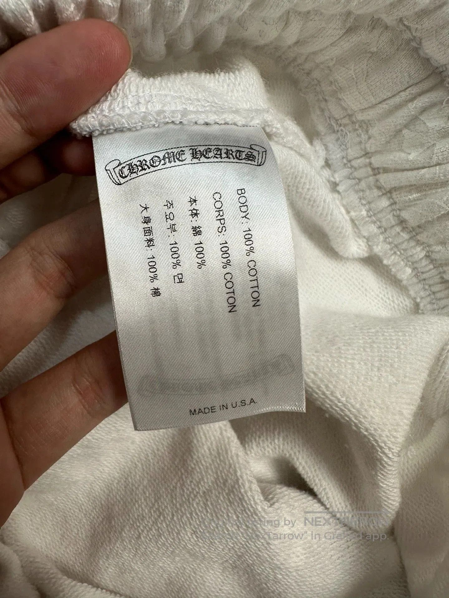 Chrome Hearts chrome hearts white graphic sweatpants size small. Size US 26 / EU 42 - 4 Thumbnail