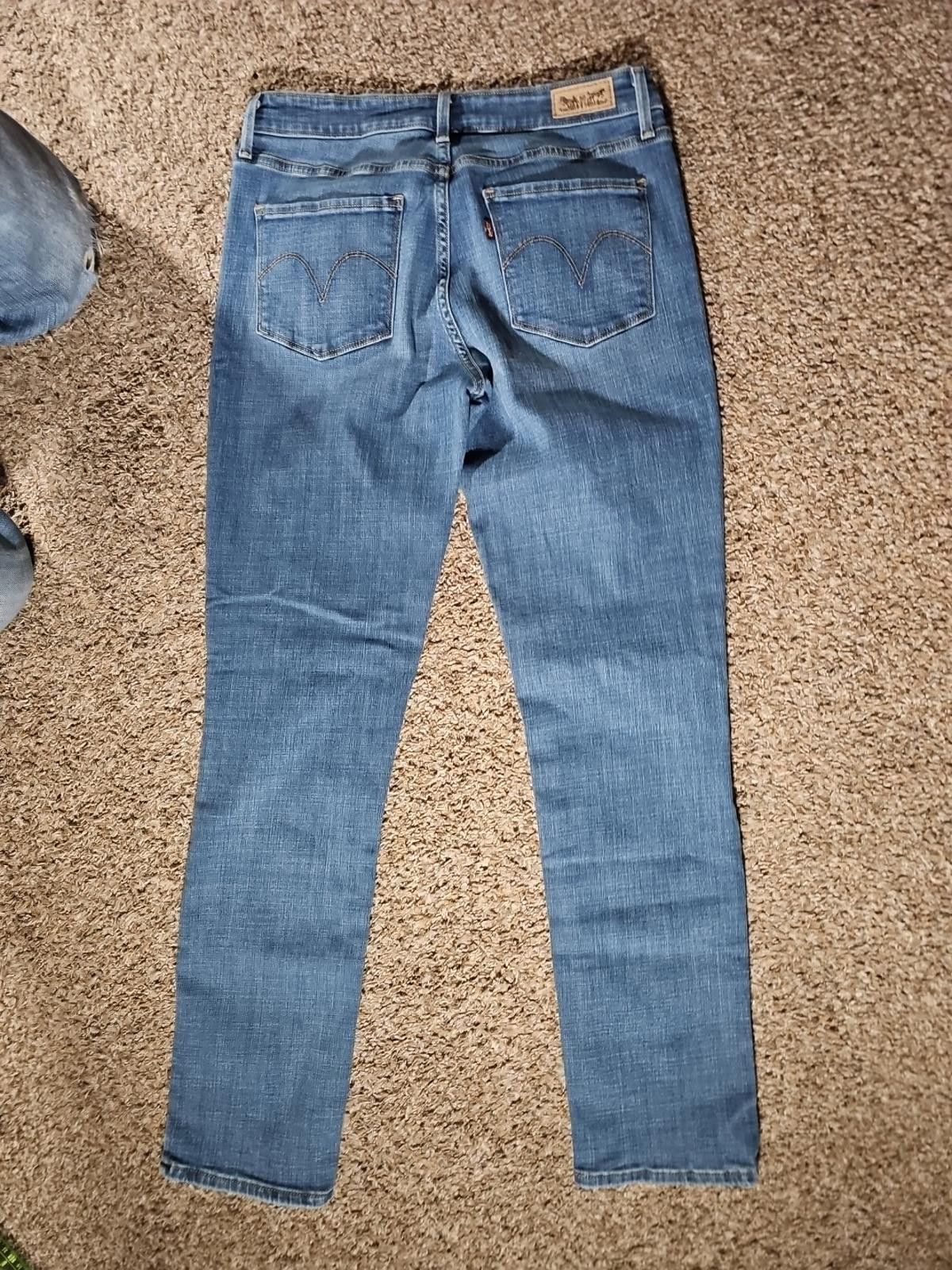 Levi's Levis Midrise Skinny Sz 8M (Tag 29x32) 29x29 Jeans Size 29" - 7 Thumbnail