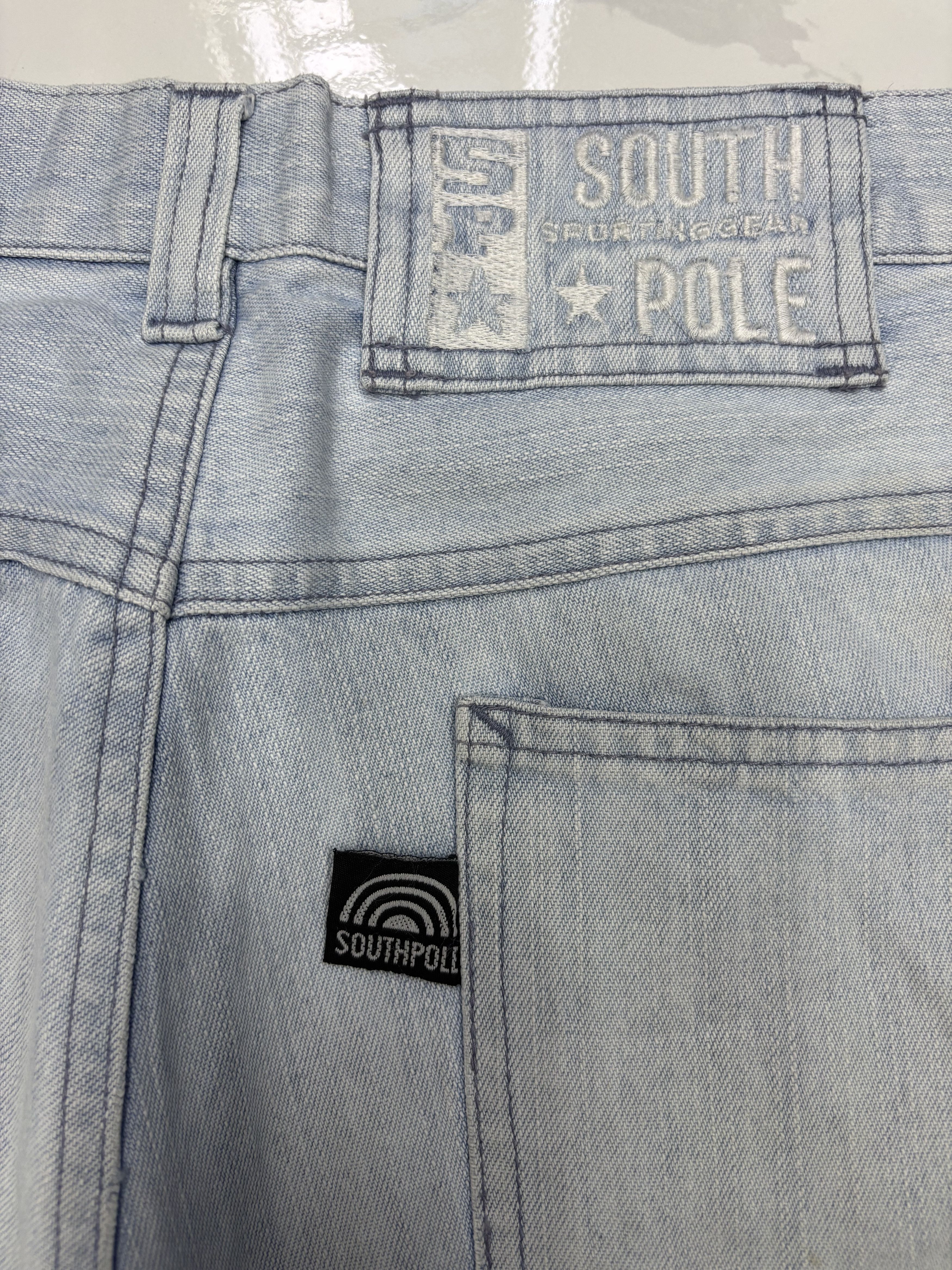 Southpole 🔥SOUTHPOLE BAGGY JEANS BLUE WASH WORKWEAR DENIM Size US 30 / EU 46 - 9 Thumbnail