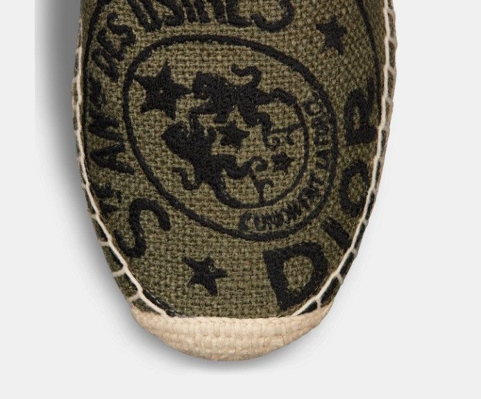 Dior o1w1db11024 Granville Espadrille in Khaki Size US 7 / IT 37 - 4 Thumbnail